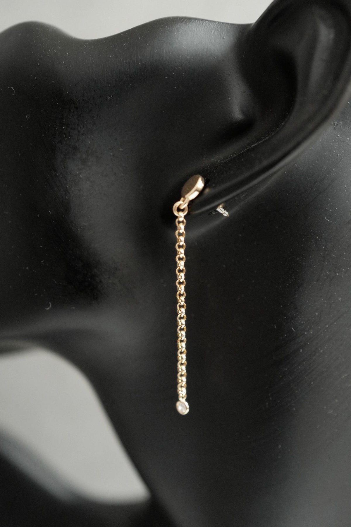 Hermes 18K Chaine Amulette Kelly Diamonds Rose Gold Ear Studs Earrings BNIB $10K