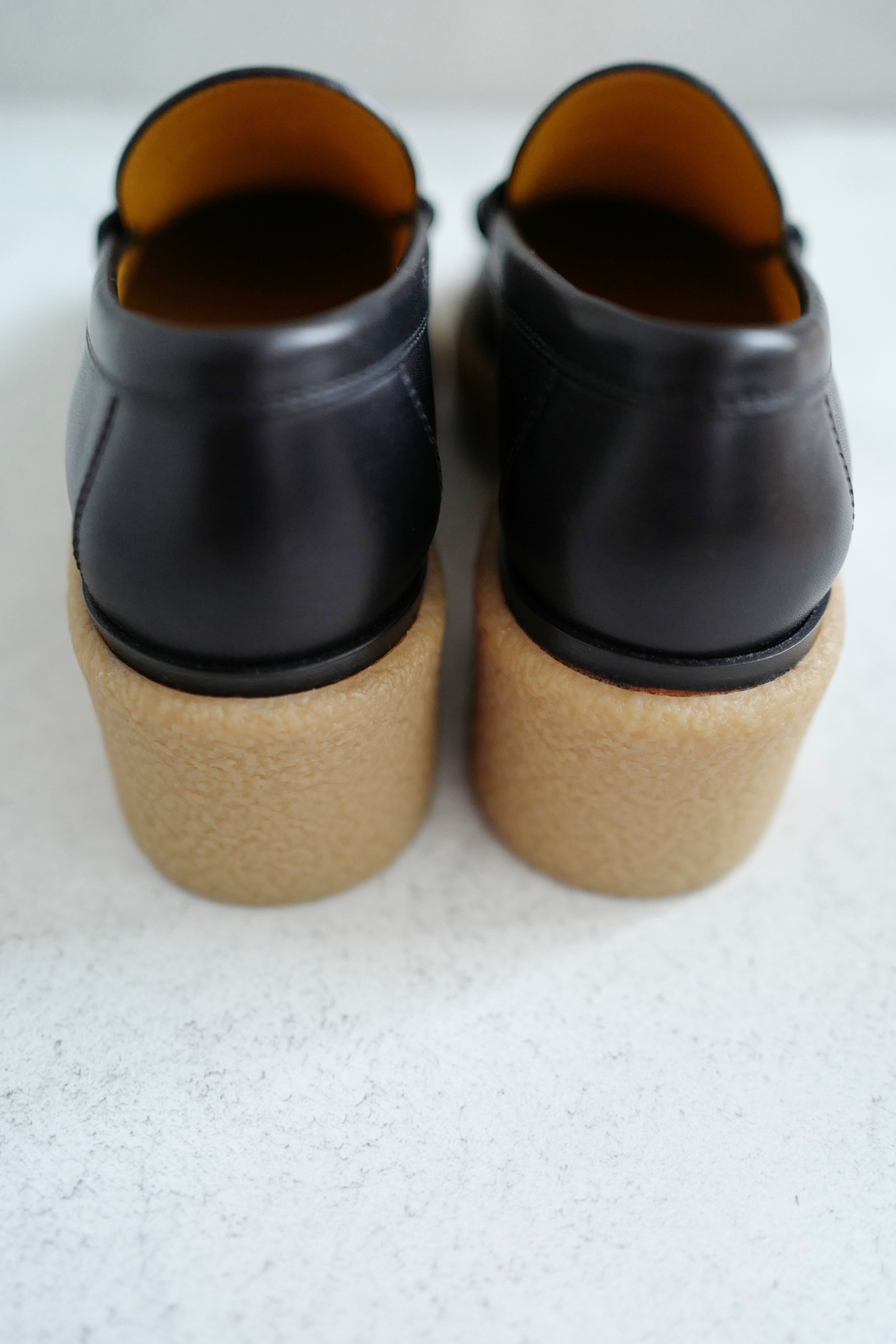 Hermes Fanny H Platform Loafers Size 37 In Noir BNIB
