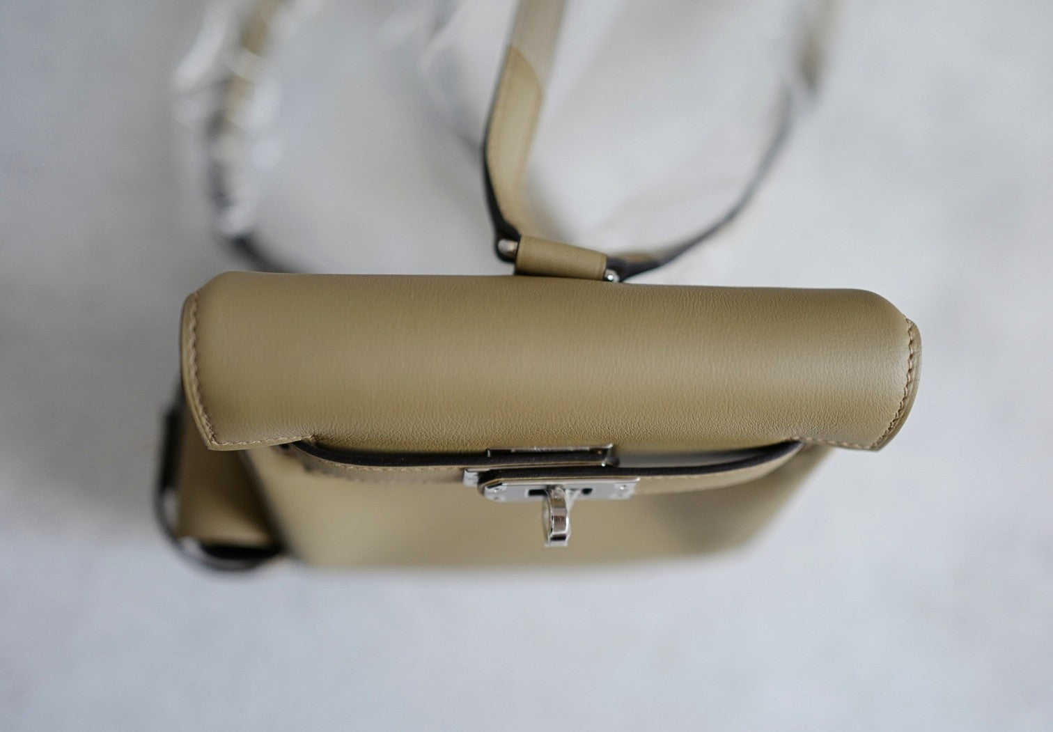 Hermès Kelly Jump Beige Marfa Swift Leather Palladium Hardware W/2024