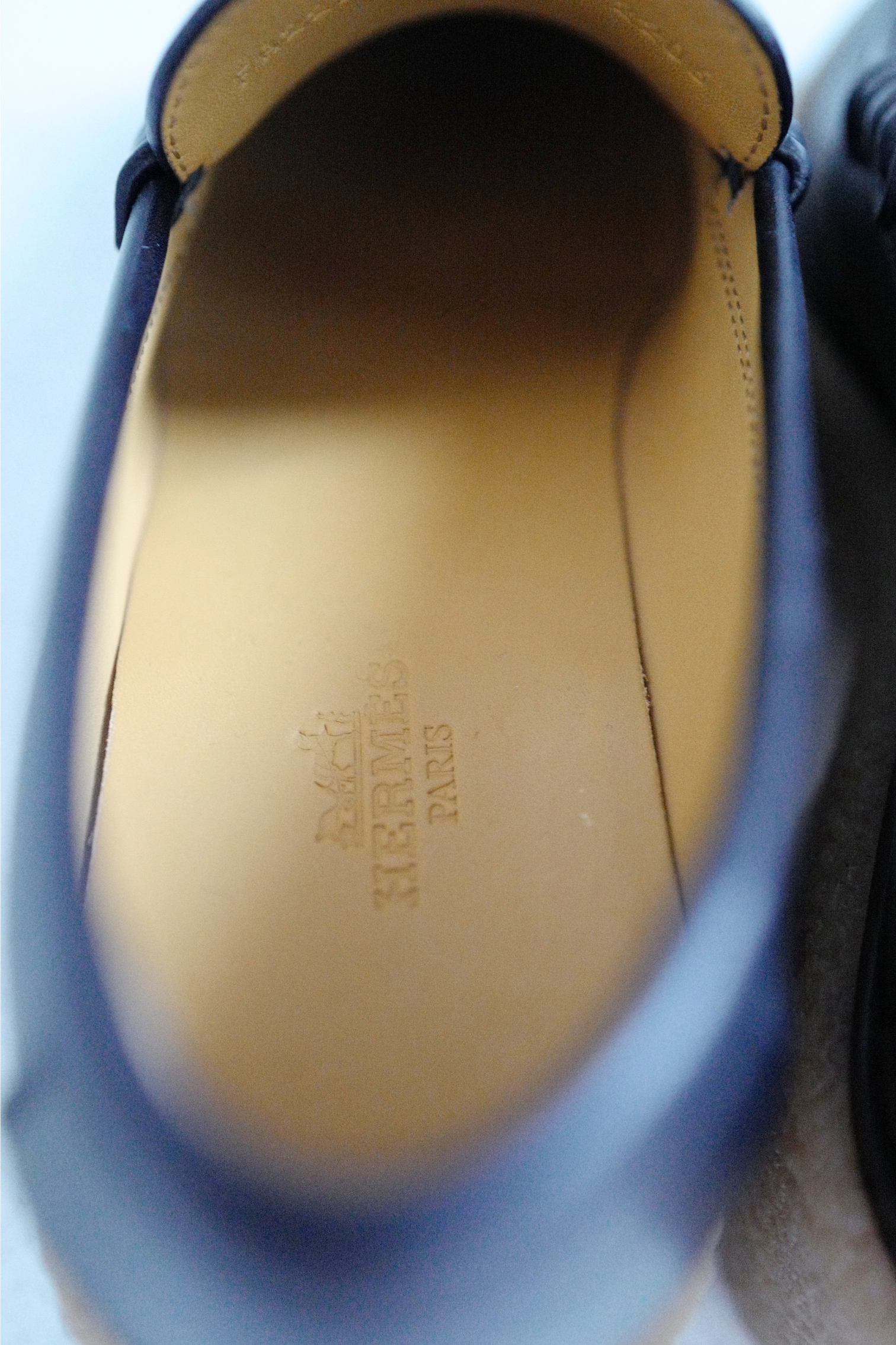 Hermes Fanny H Platform Loafers Size 37 In Noir BNIB