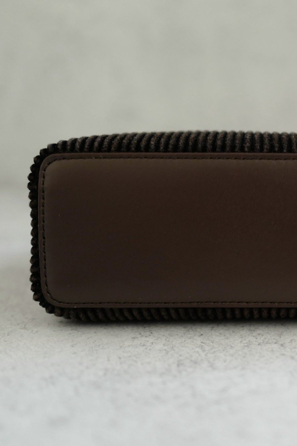 Loro Piana Extra Pocket L19 Dark Chocolate Corduroy Calfskin Sun Gold Hardware