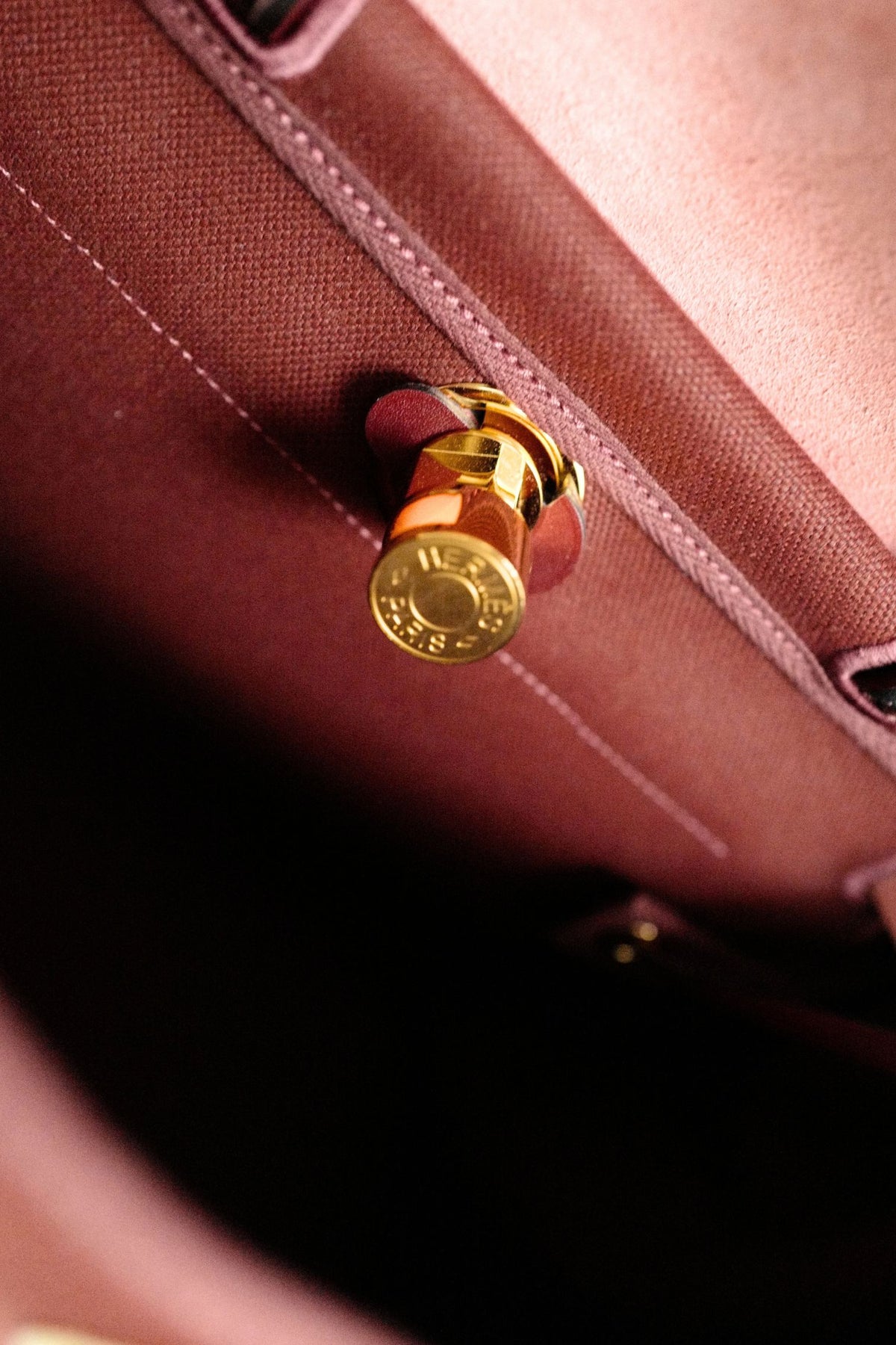 Hermes Herbag Zip 31 Rouge H Militaire Canvas Leather Gold Hardware