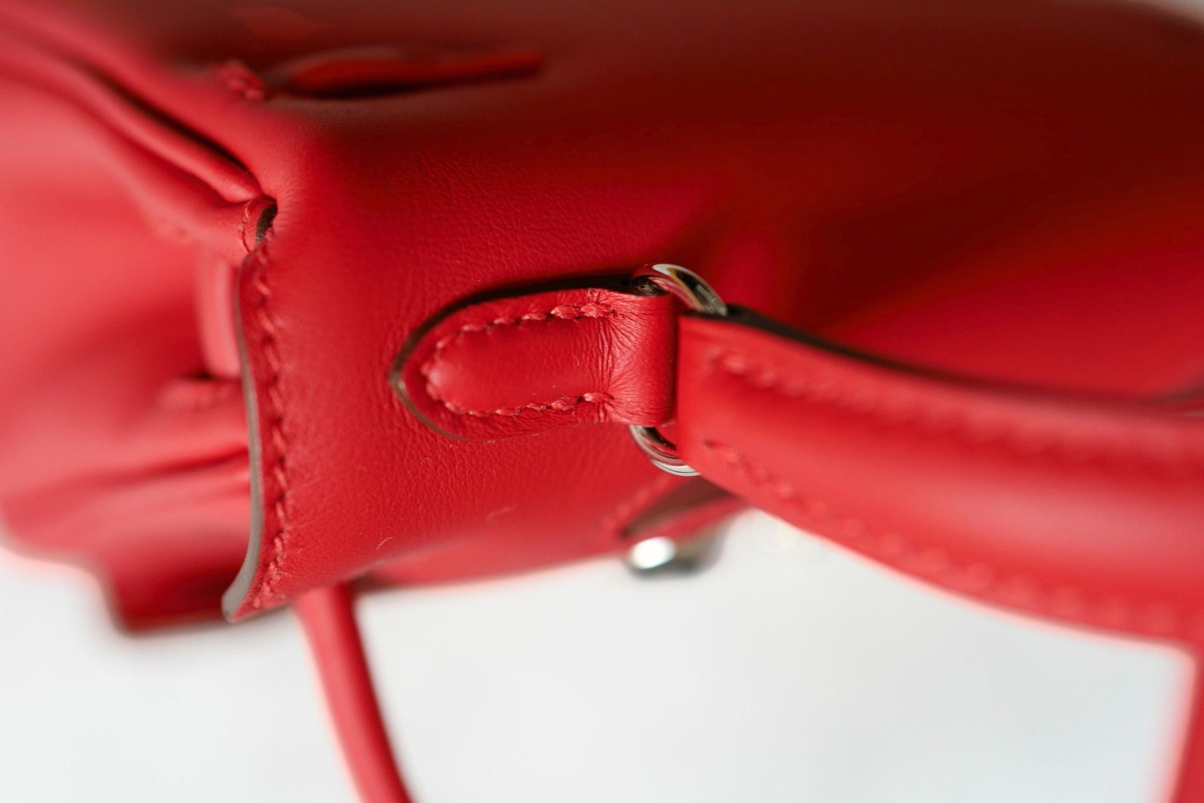 Hermès Kelly Doll Rouge De Coeur Swift Calfskin PHW G Stamp