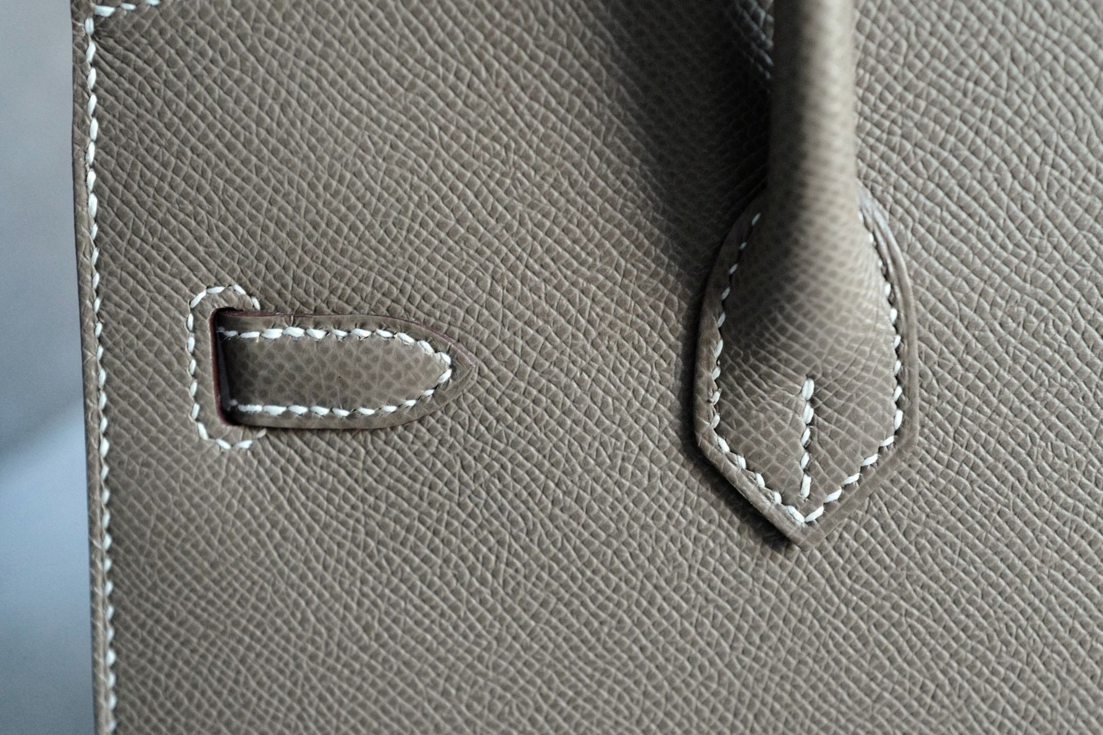 Hermès Birkin 25 Etoupe Epsom Sellier Palladium Hardware