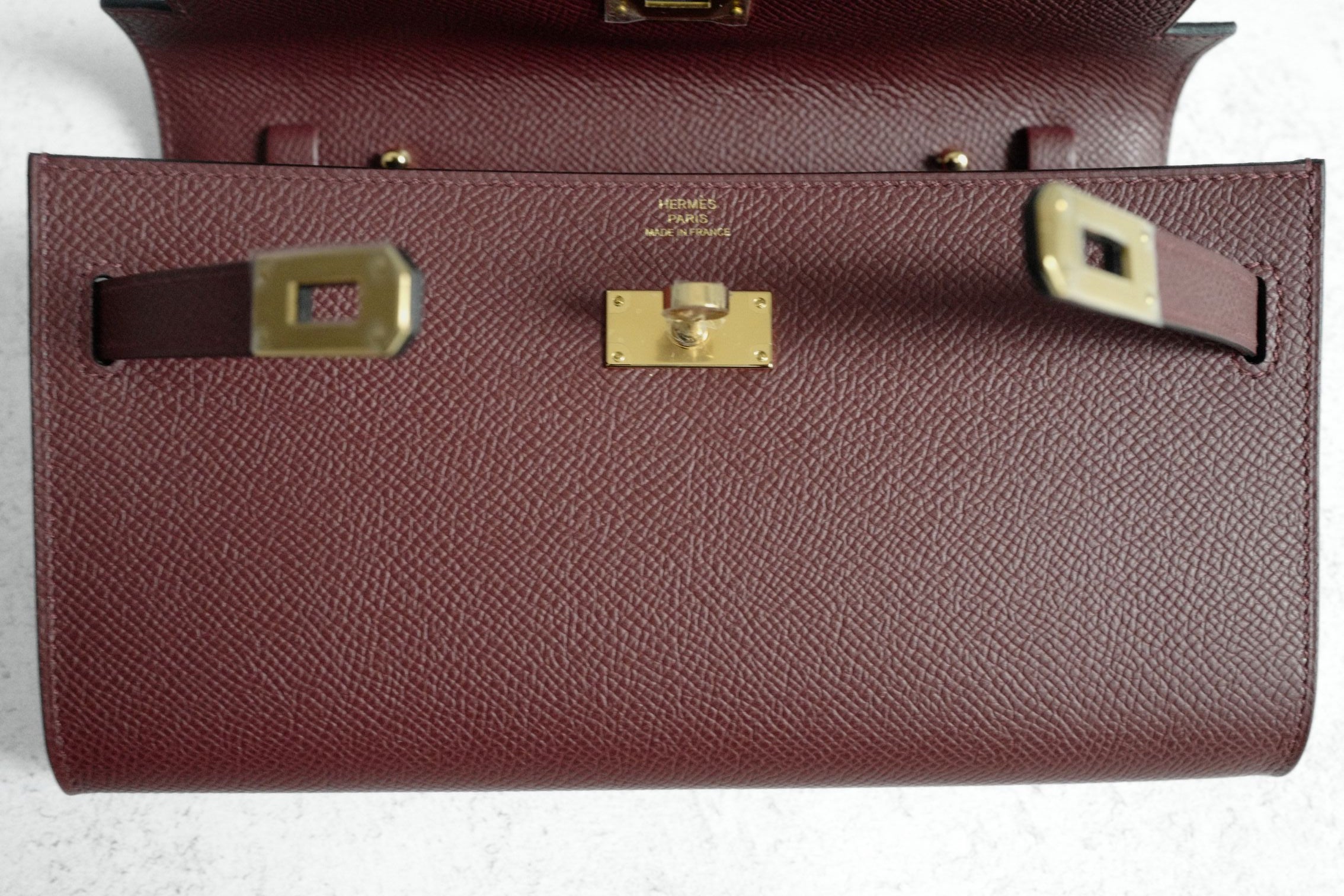 Hermès Kelly Classique To Go Wallet Rouge H Epsom Calfskin GHW G Stamp