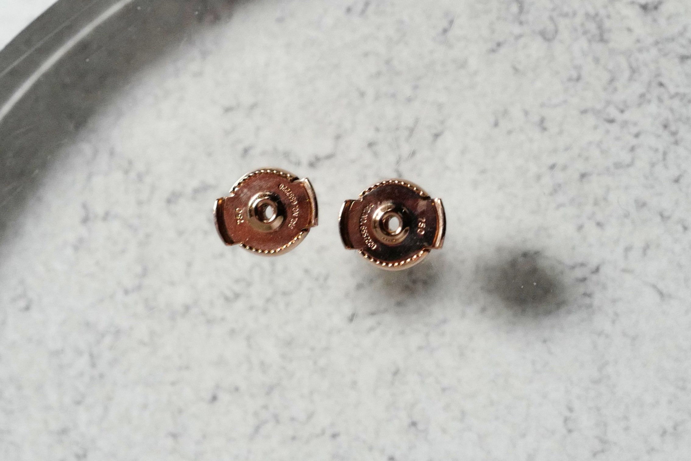 Hermès Adage Earrings 18K Rose Gold 62 Diamond Pavé