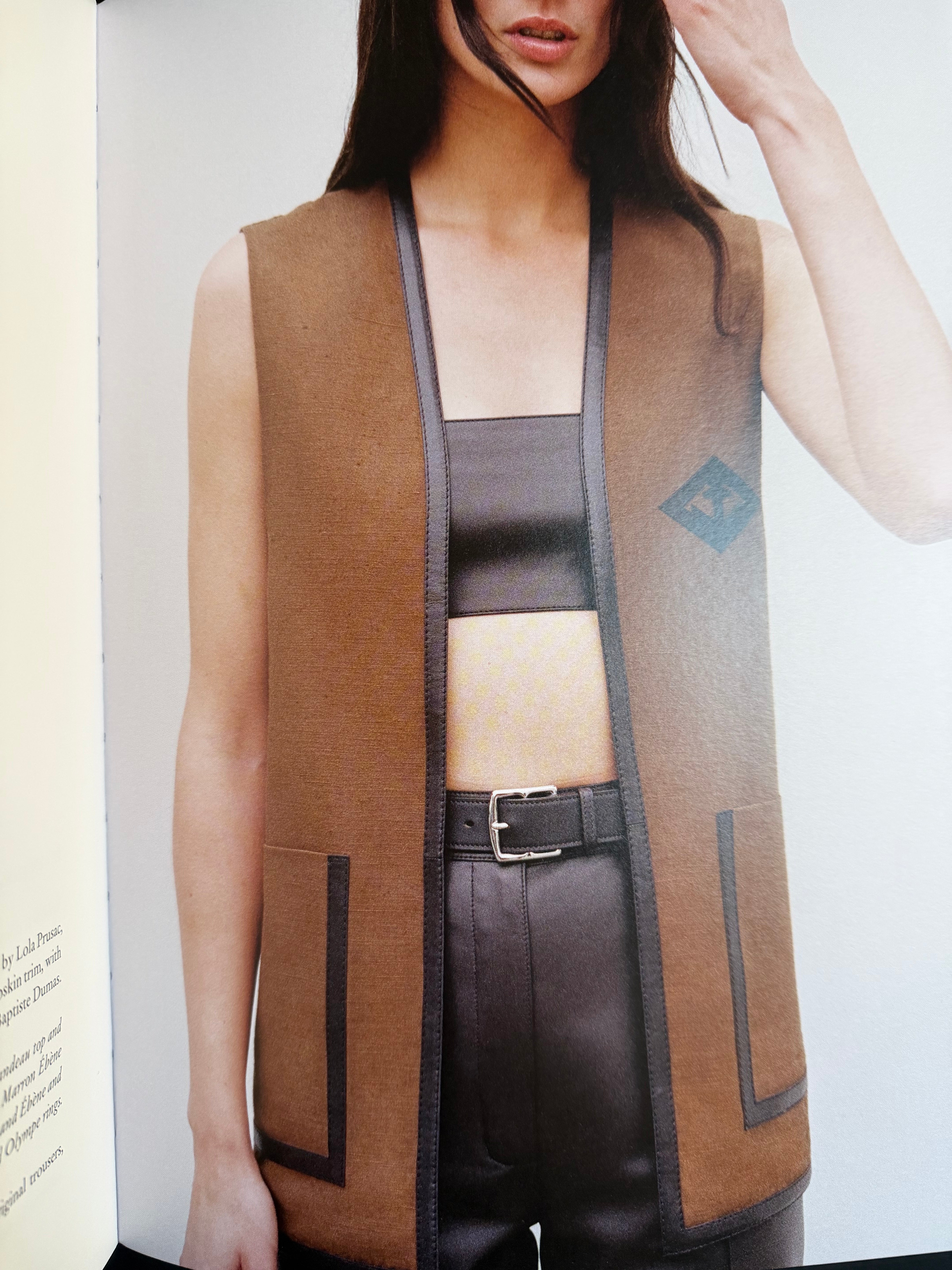 Hermès Women’s Limited Re-edition Outdoor Jacket Reversible Marron Muscade Silk Shantung Size 36 with Nappa Lambskin Trim