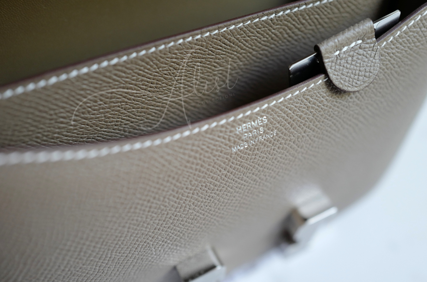 BNIB Hermes Constance 18 Etoupe Epsom Palladium Hardware W