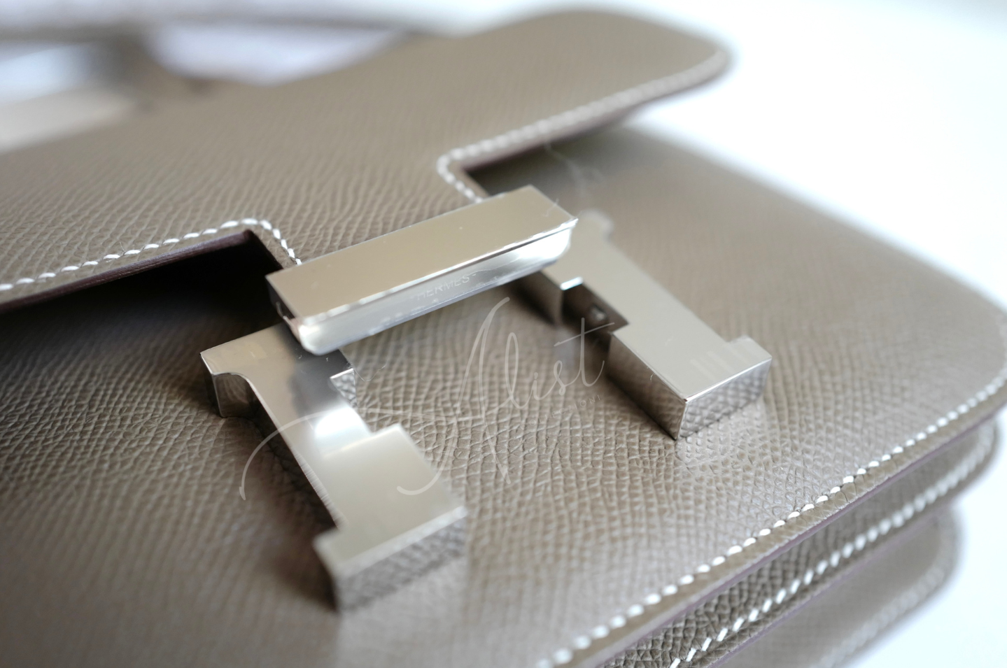 BNIB Hermes Constance 18 Etoupe Epsom Palladium Hardware W