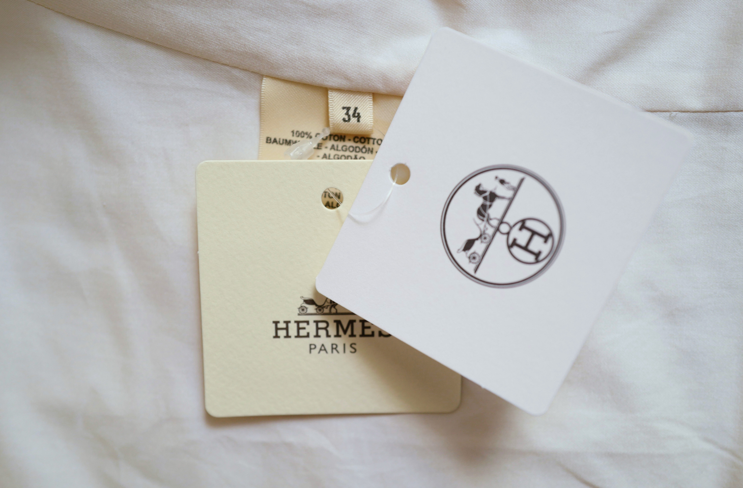 New Hermès Quilted Sleeveless Waistcoat Vest Blanc Naturel White Size 34