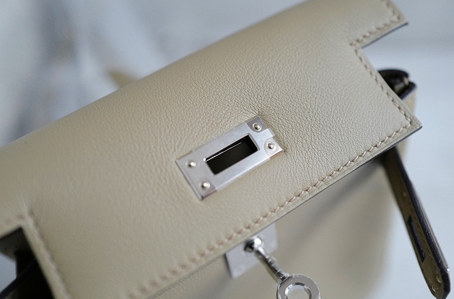 Hermès Kelly Jump Beige Marfa Swift Leather Palladium Hardware W/2024