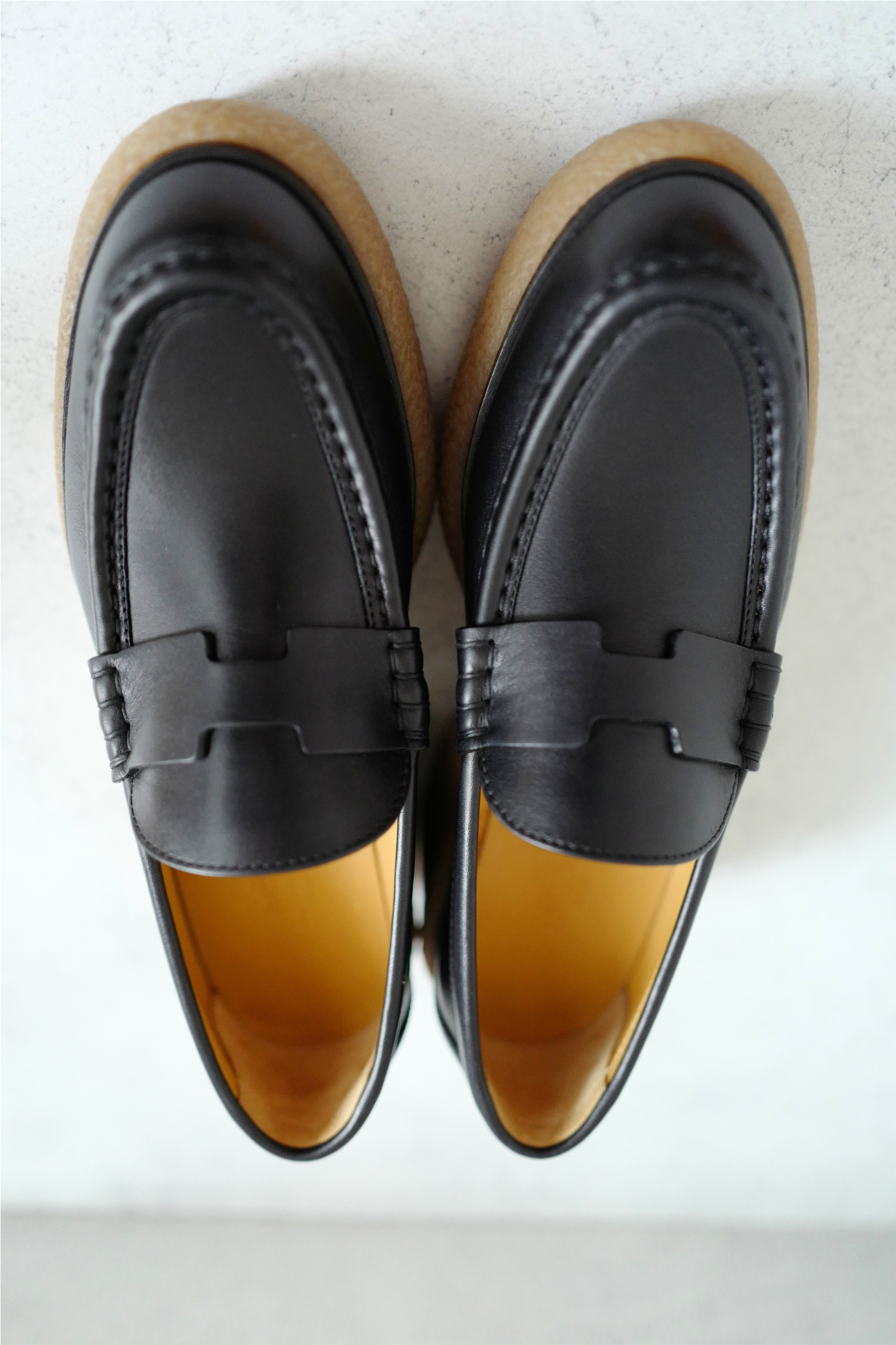 Hermes Fanny H Platform Loafers Size 37 In Noir BNIB
