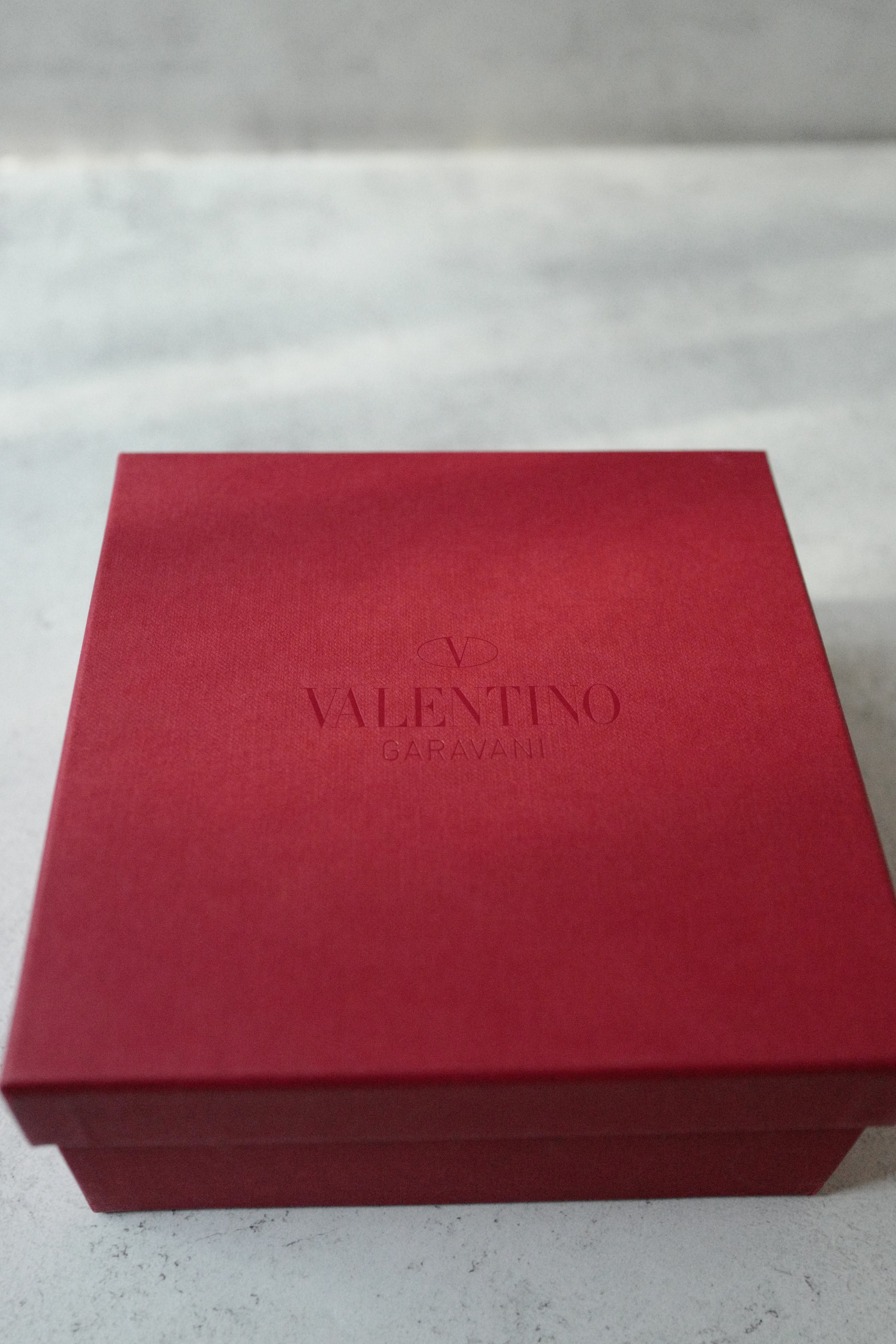 Valentino Vlogo Crystal Embellished Reversible Leather Belt Women's