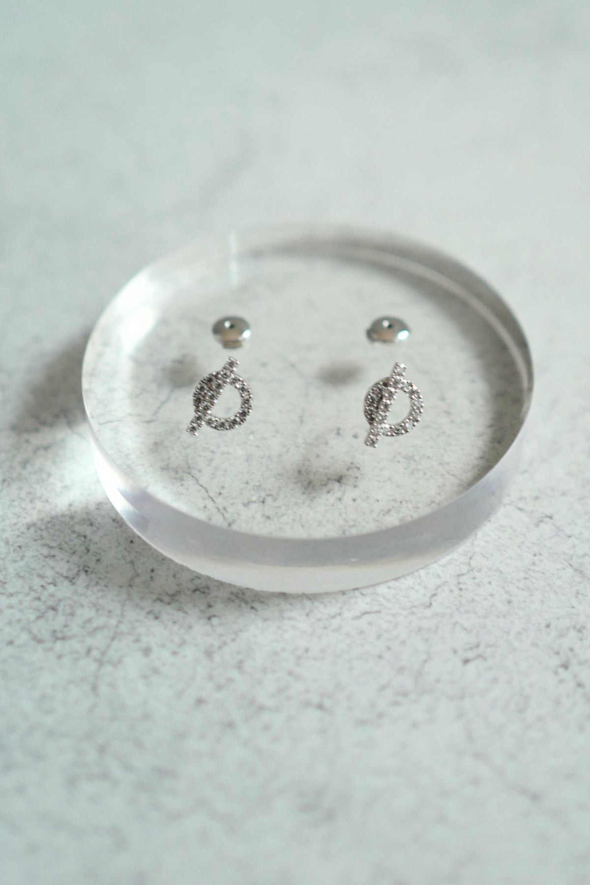 BNIB Hermes Finesse Earrings White Gold With Diamonds $11K Retail