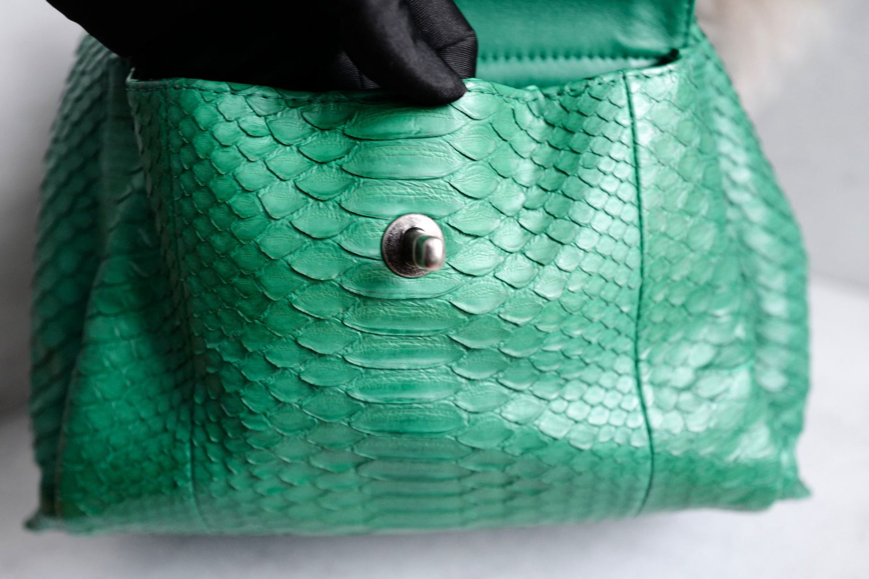 Chanel Gabrielle Backpack Drawstring bag In Phyton Exotic Rare Limited Edition