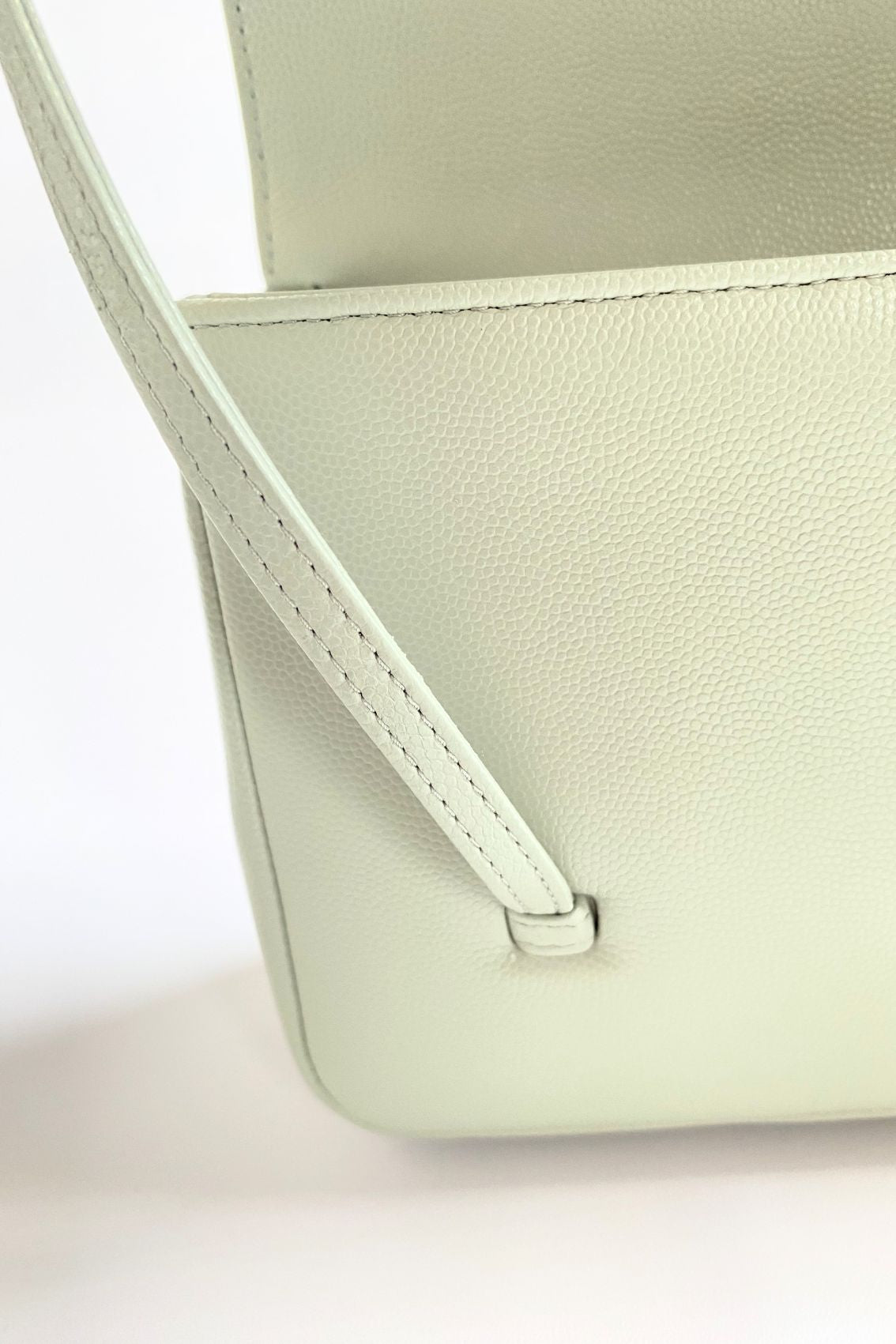 Chanel 26s Preppy Coco 22 Small Light Green Grained Shiny Calfskin GHW