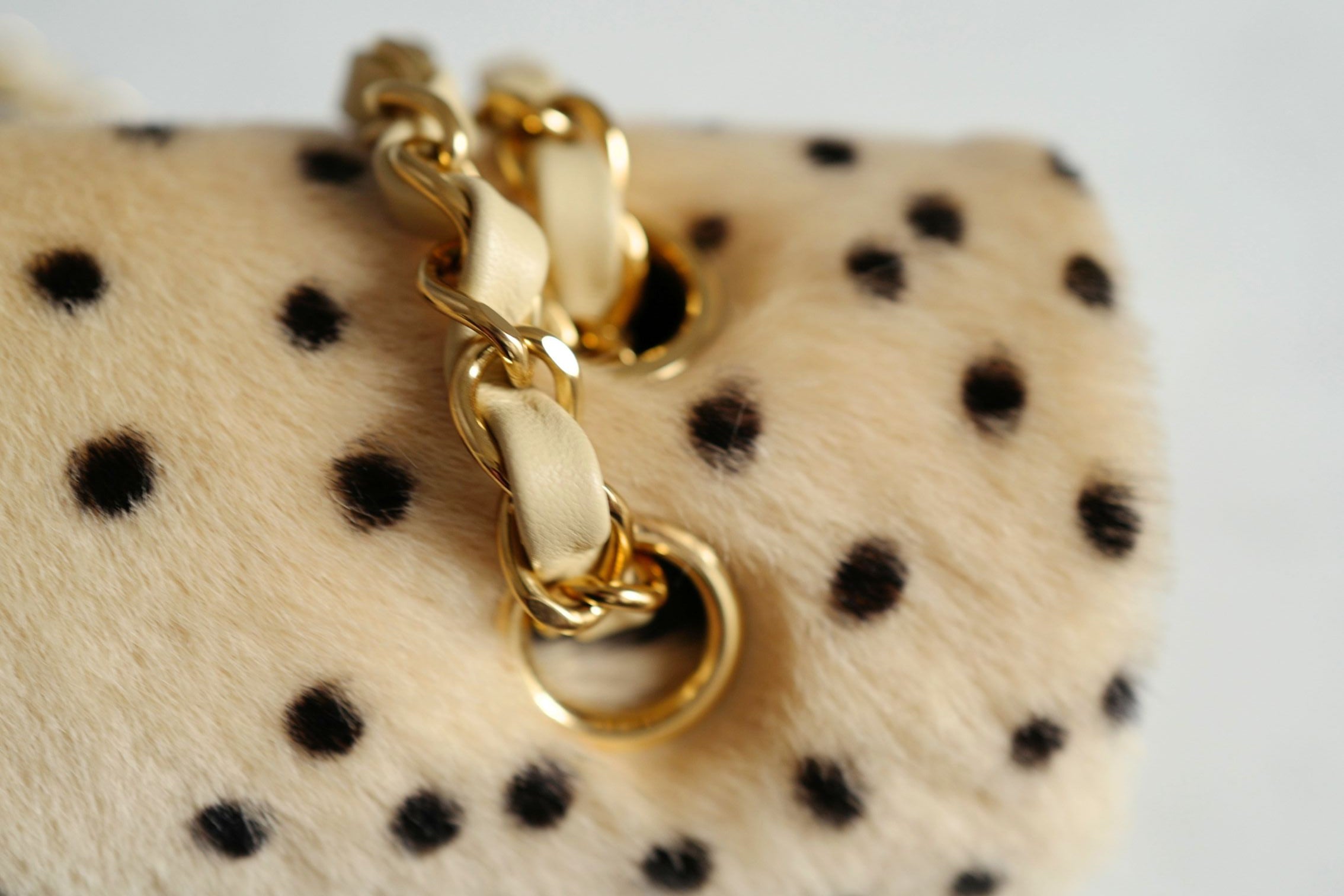 Chanel 26A Métiers d’Art Classic Flap Leopard Pony Lambskin Light Beige & Black