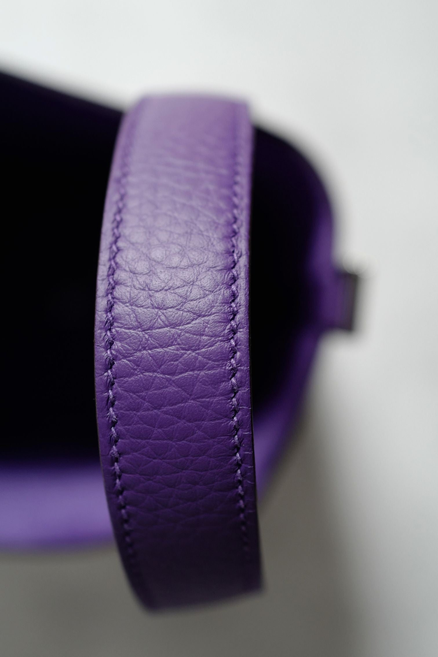 BNIB Hermes Picotin 18 Purple Clemence Leather Palladium Hardware G Stamp