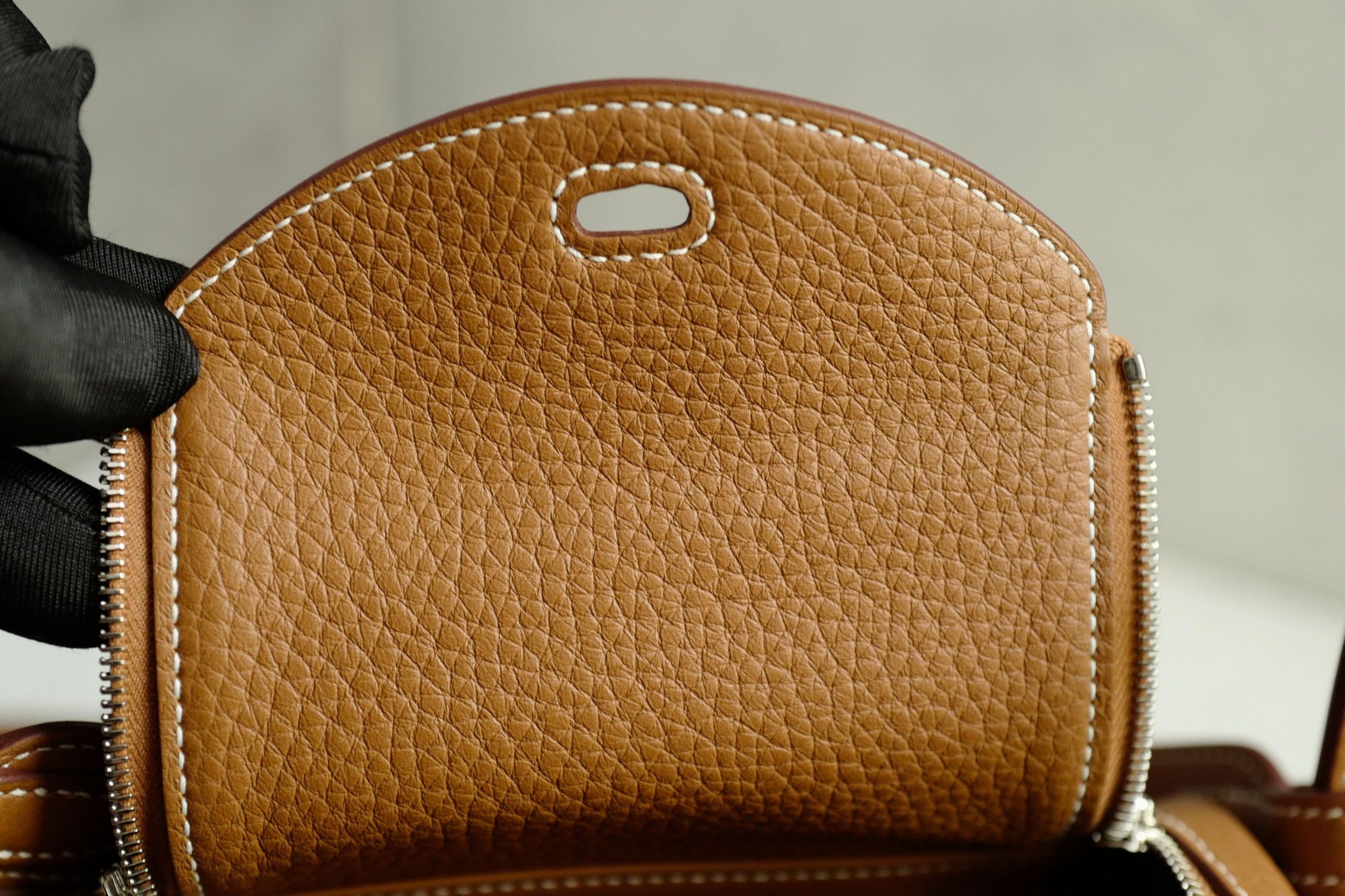 New Hermès Mini Lindy Gold Clemence Leather Palladium Hardware