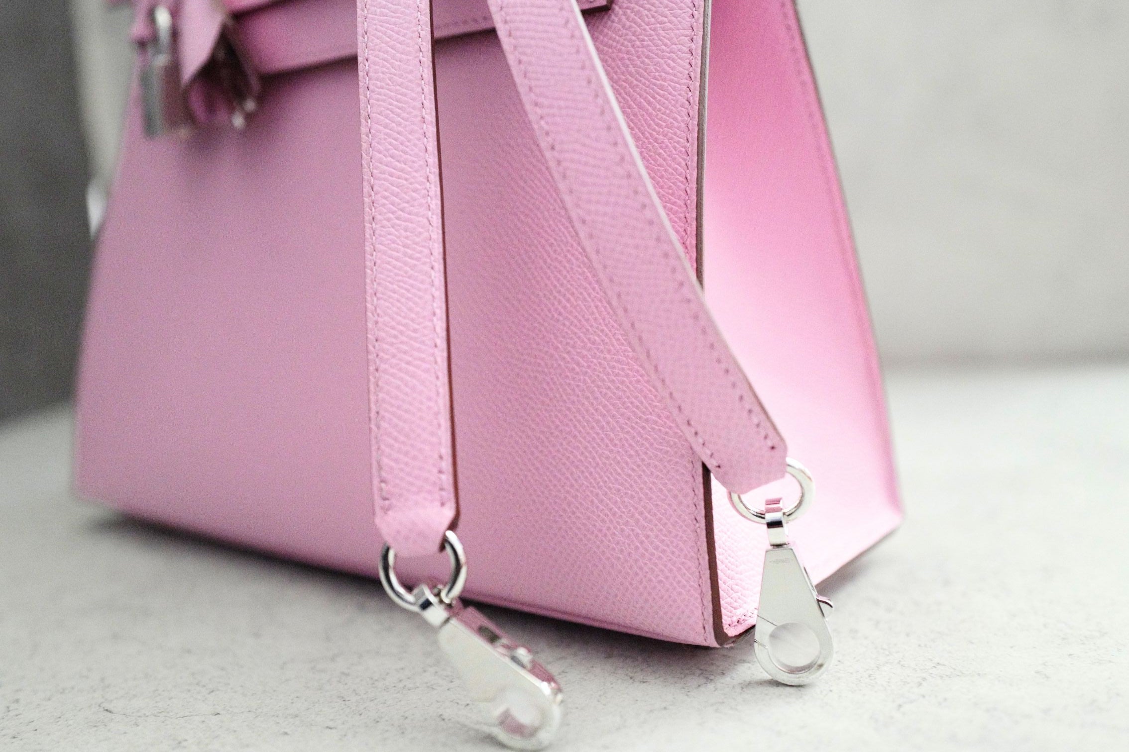 BNIB Hermès Kelly 25 Mauve Sylvestre Epsom Sellier PHW G Stamp 2026