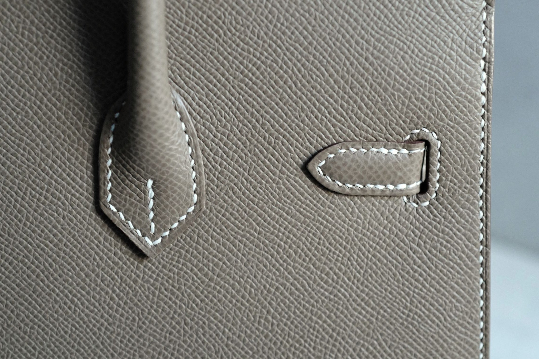 Hermès Birkin 25 Etoupe Epsom Sellier Palladium Hardware