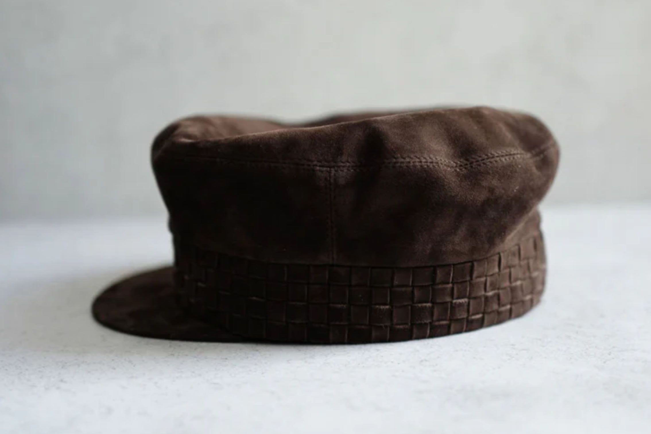 NEW Hermes Casquette Femme Giulietta in Marron Ebene Size 57 Hat $1600 Retail