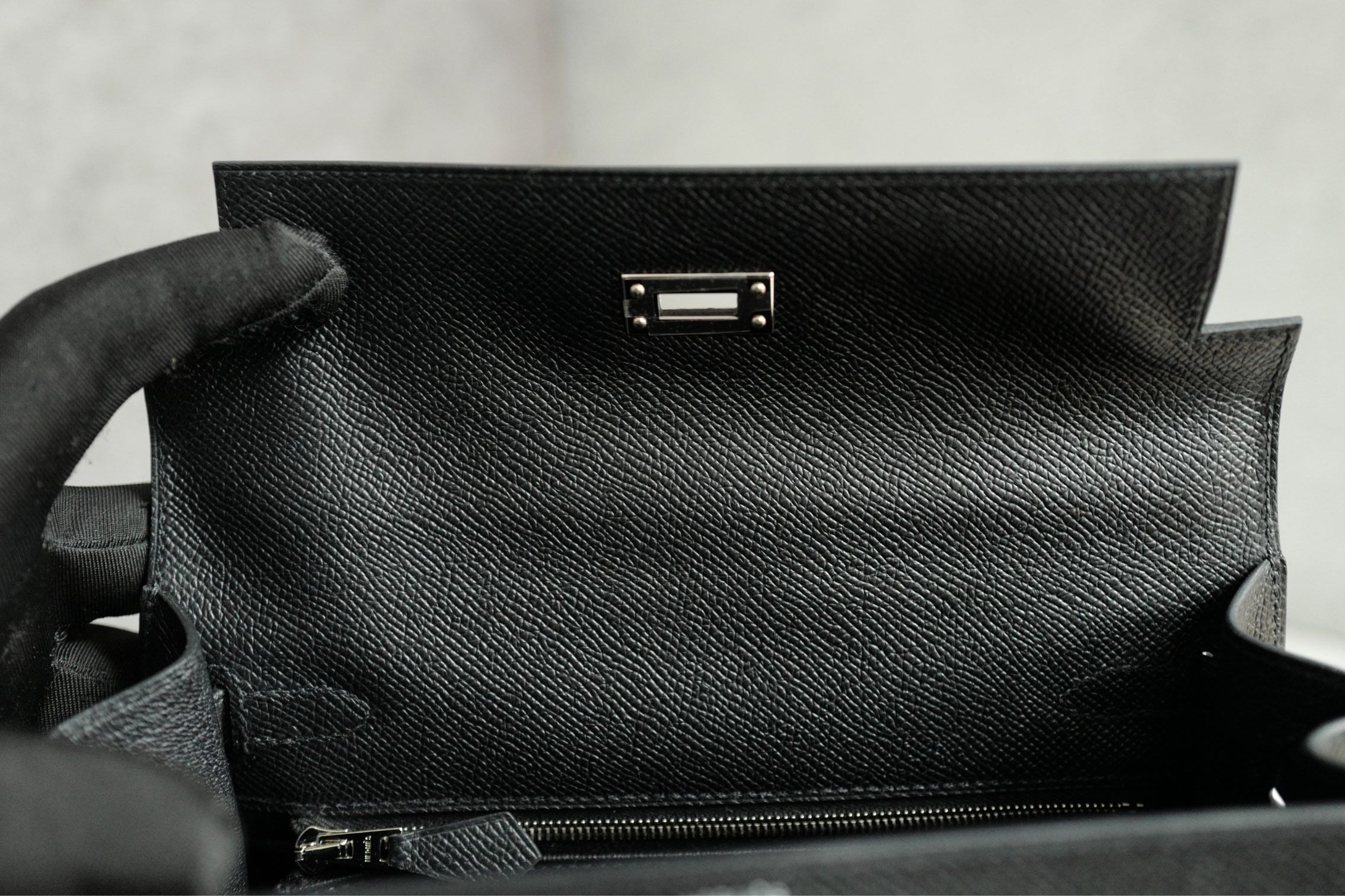 BNIB Hermes Kelly 25 Black Epsom Sellier Palladium Hardware Stamp G 2026