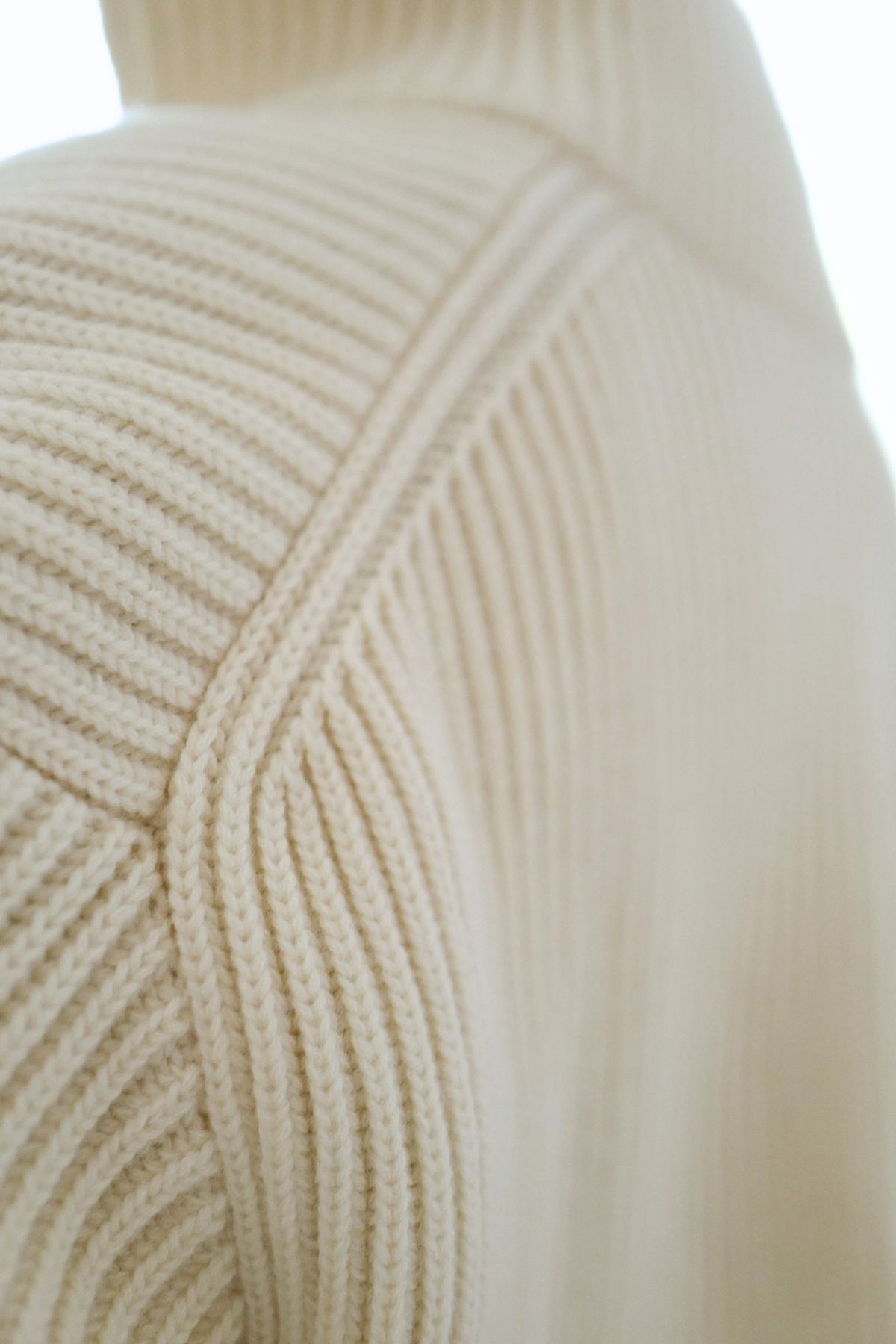 NEW Hermes Blouson Cardigan Blanc Naturel Wool Knit H Leather Pocket Size 34
