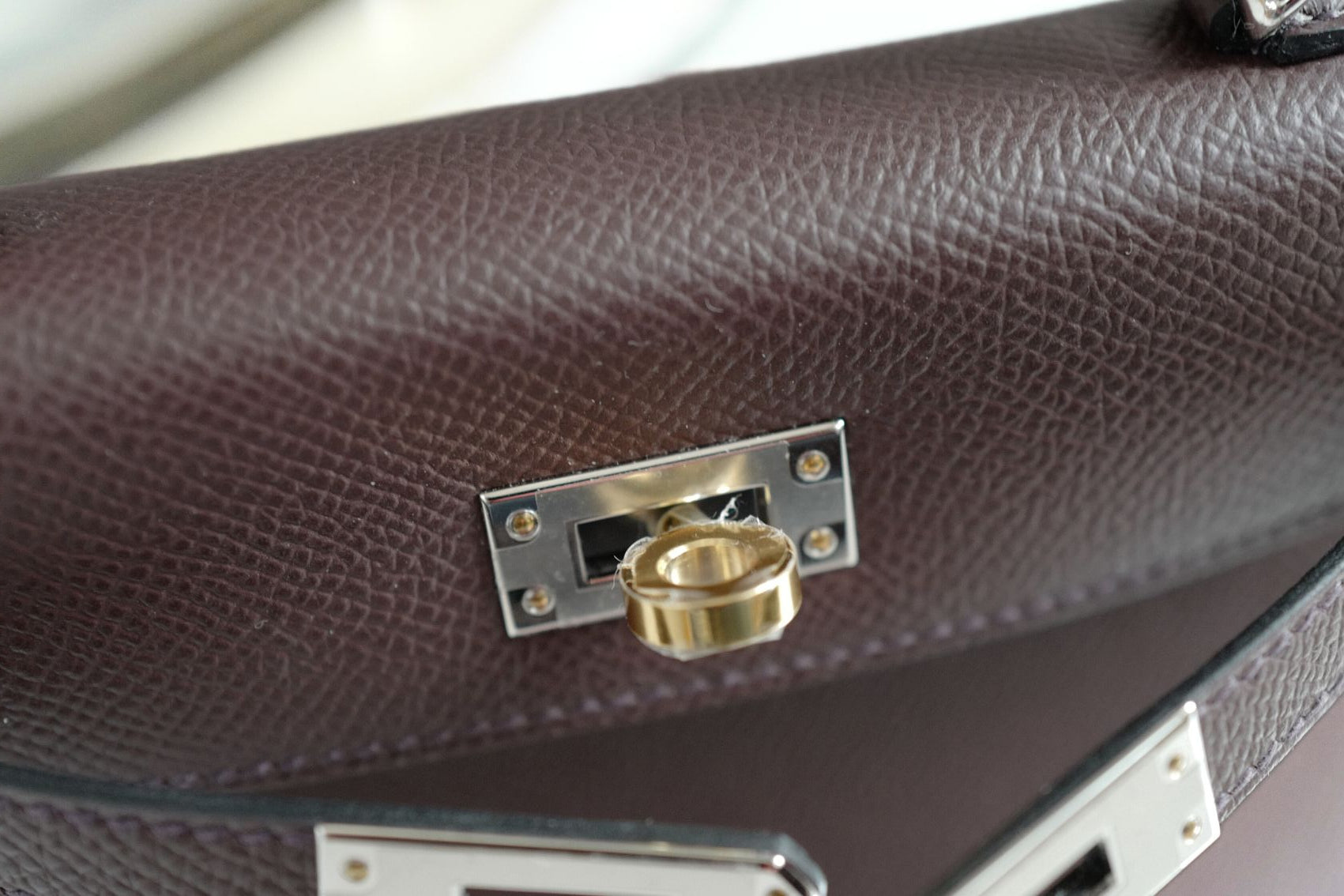 NEW Hermès Kelly 20 Rouge Sellier Epsom Leather Electrum Hardware K Stamp