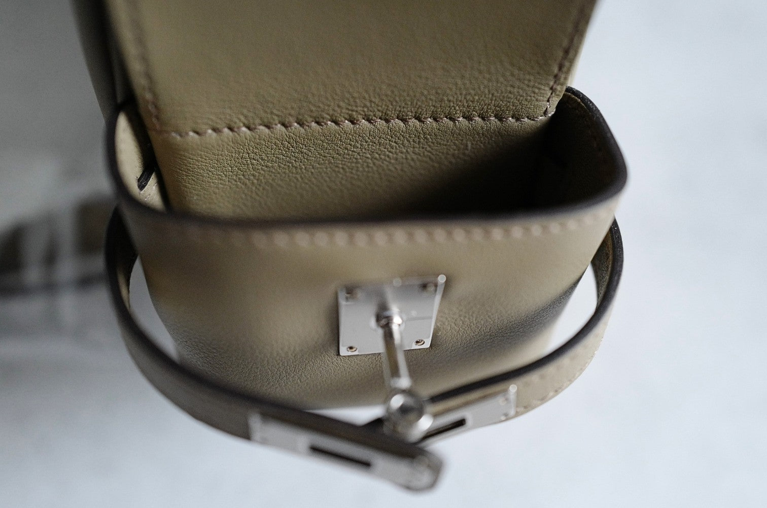 Hermès Kelly Jump Beige Marfa Swift Leather Palladium Hardware W/2024