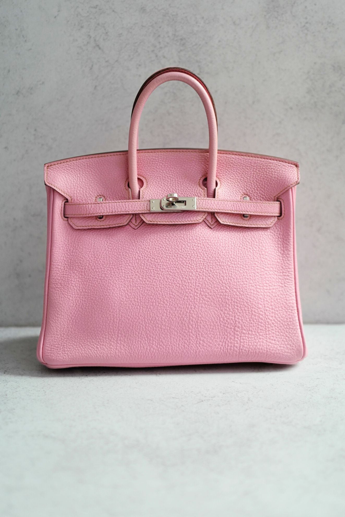 Hermès Birkin 25 5P Bubblegum Pink Togo Leather Palladium Hardware N Stamp