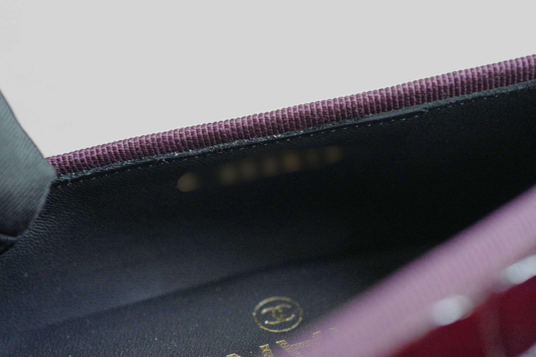 Chanel 26A Ballet Flats Croc Embossed Patent Calfskin Burgundy Black Size 37