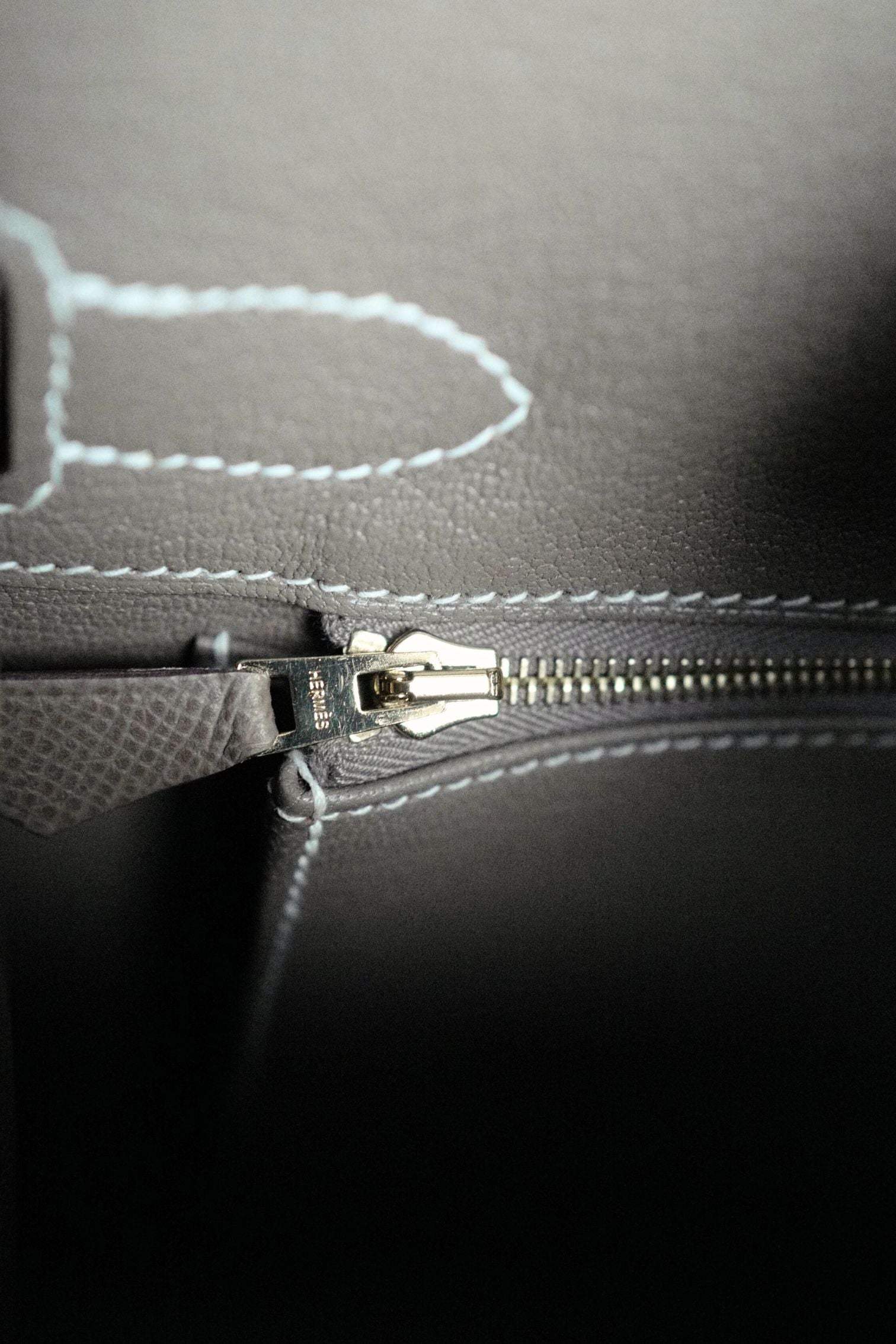 Hermès Birkin 30 Etoupe Epsom Leather Sellier with Gold HW Stamp Z