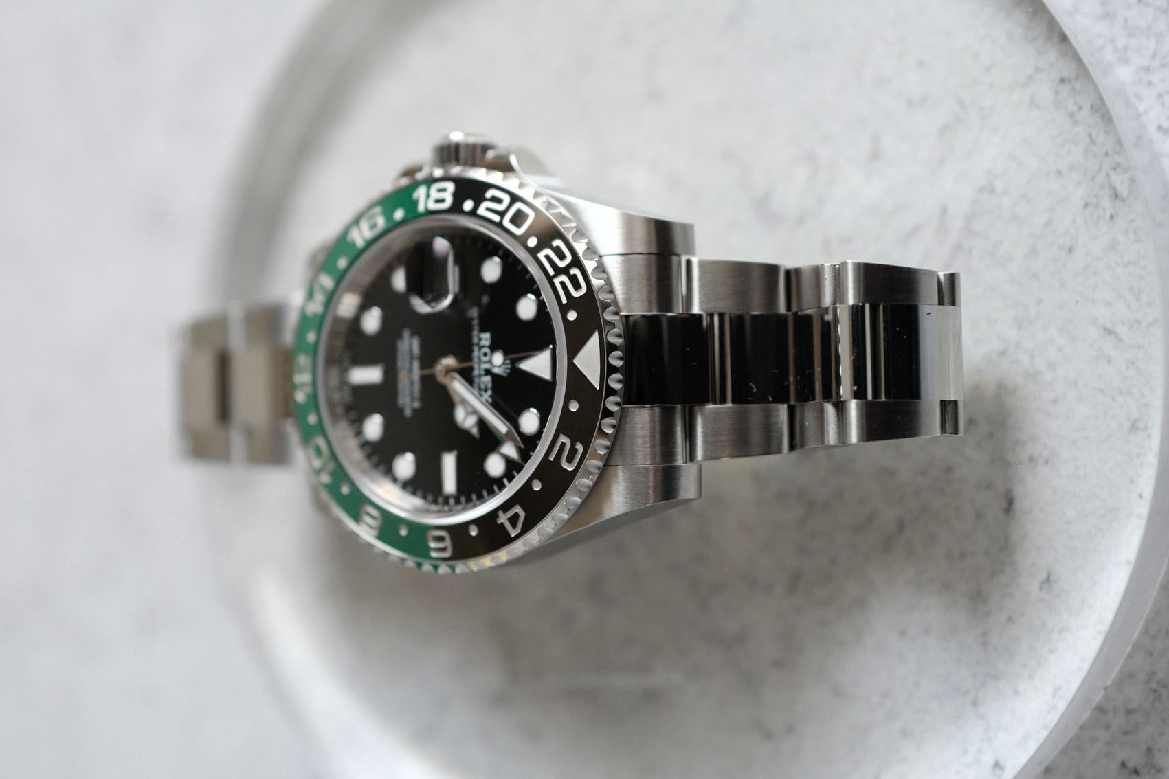 Rolex GMT Master II Black Sprite Oystersteel 40mm