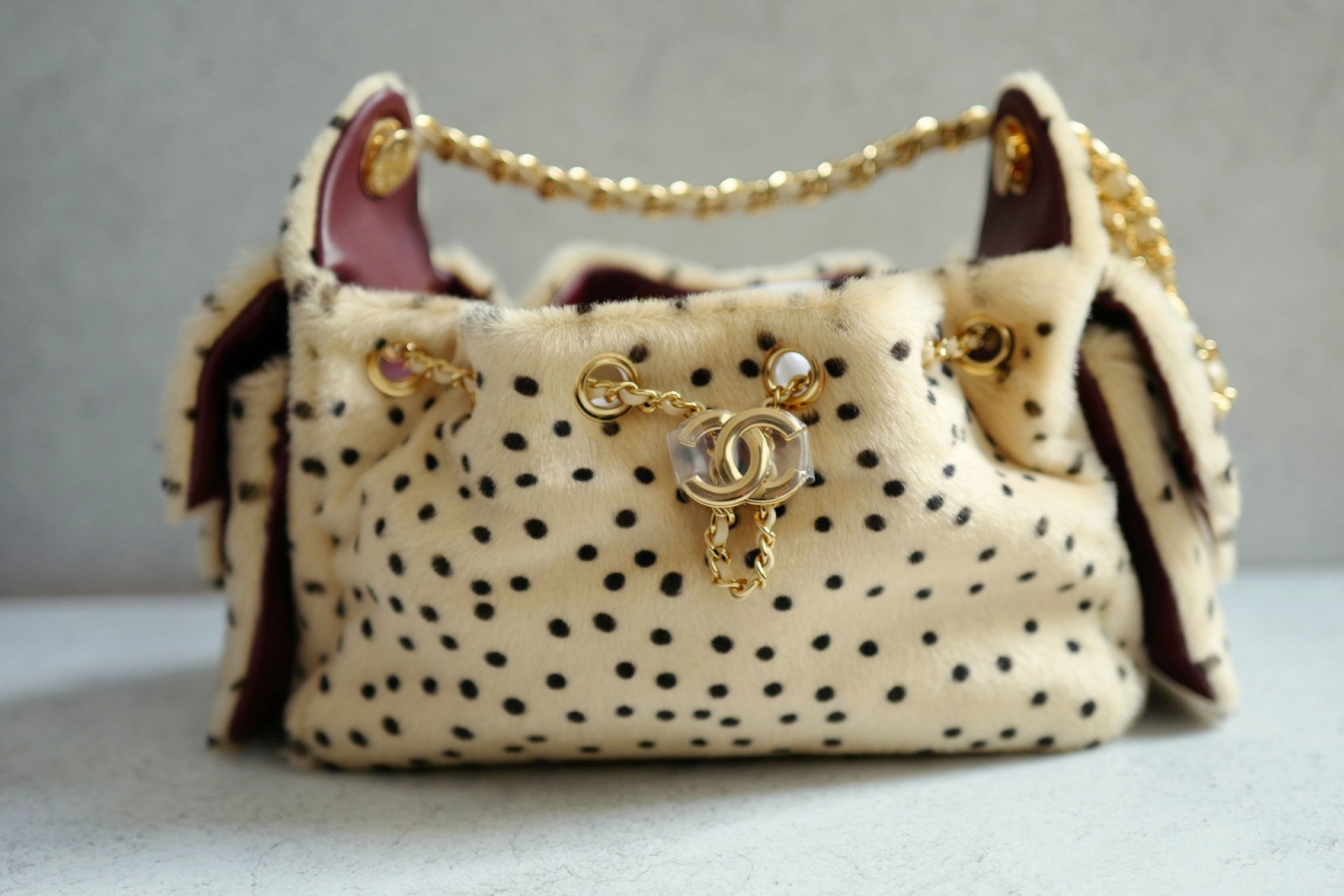 NEW Chanel 26A Mini Hobo Leopard Matthieu Blazy Light Beige & Black GHW