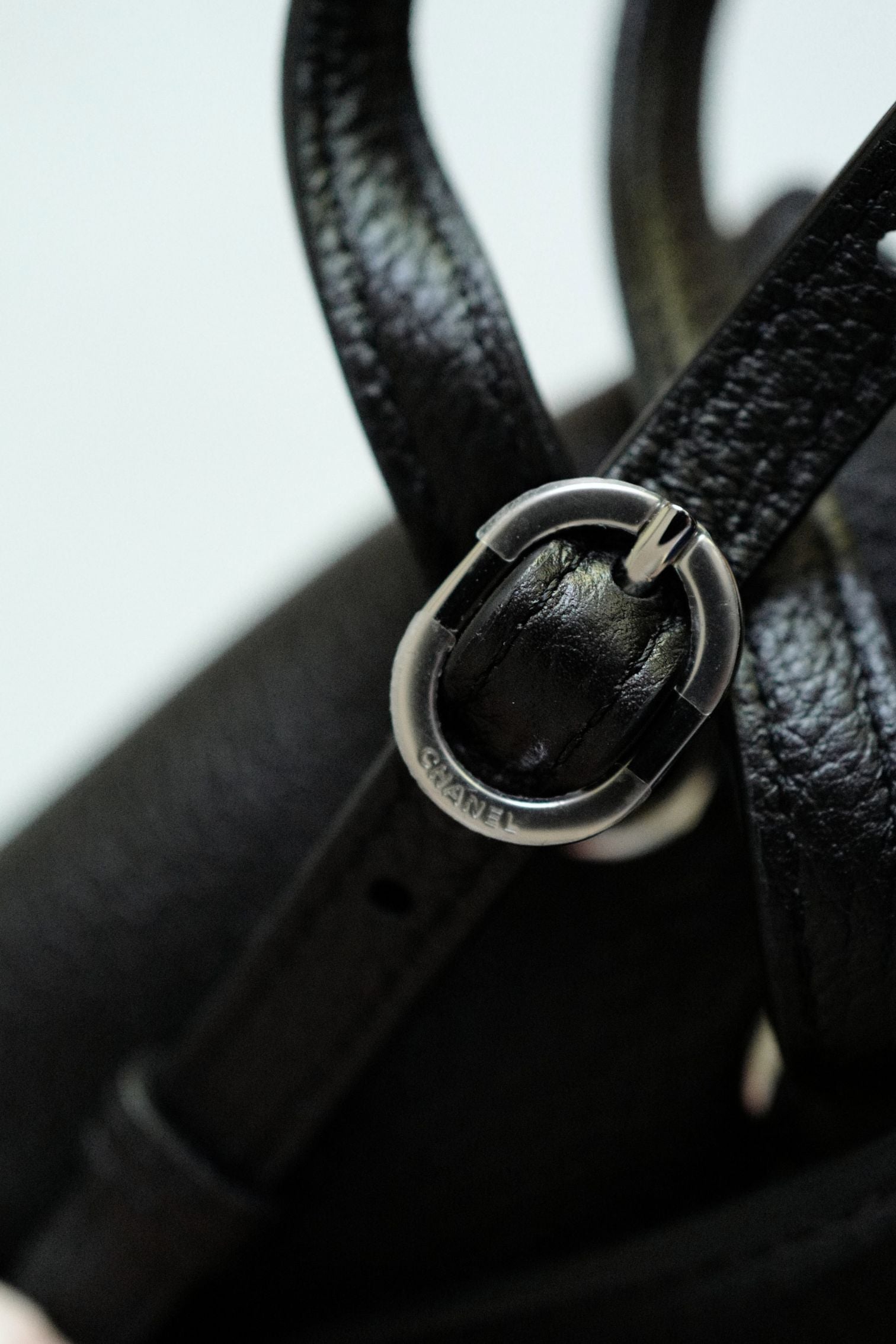 Chanel 26s Maxi Flapbag Black Grained Calfskin & Silver Metal "Matthieu Blazy