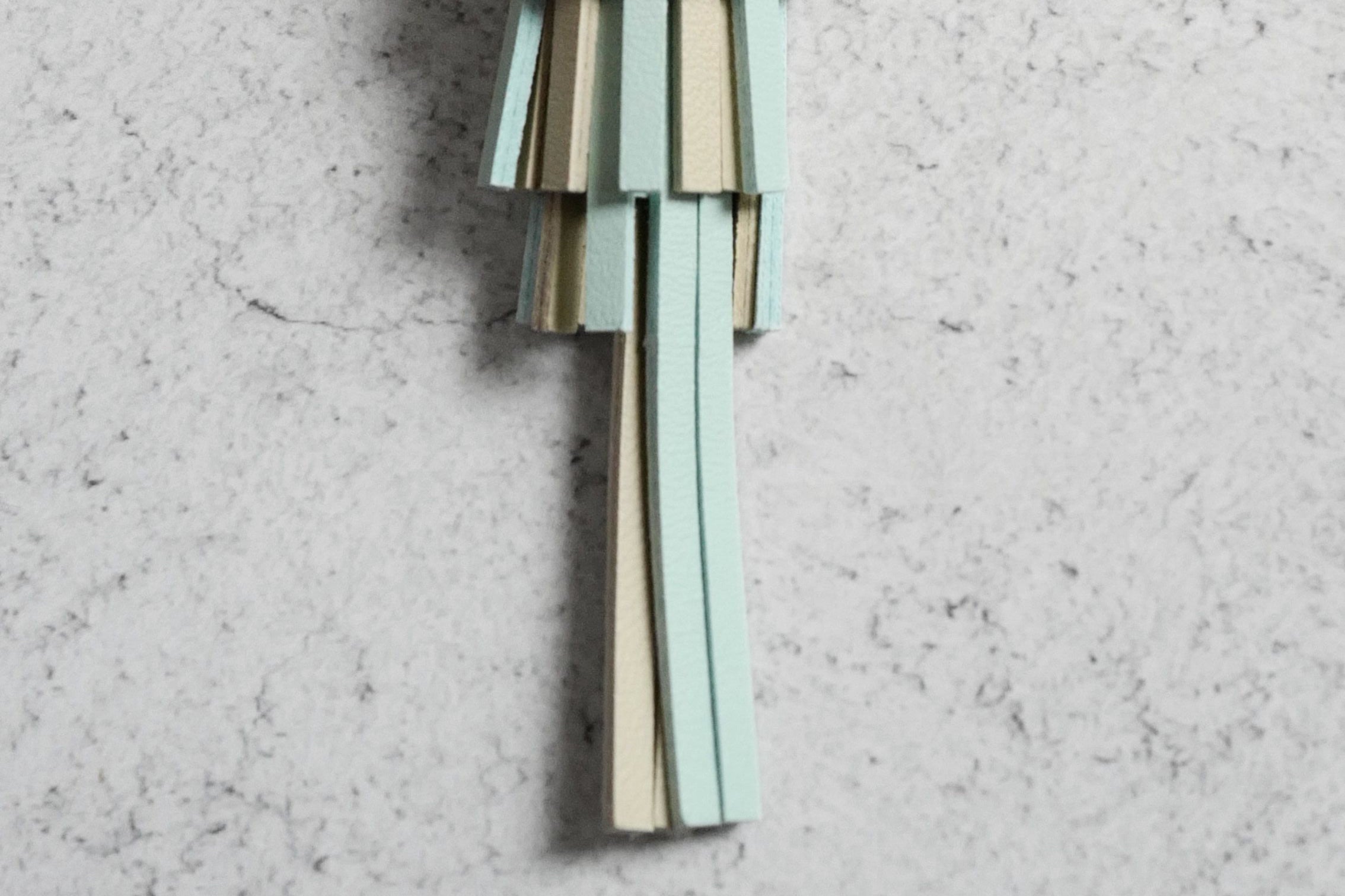 Hermès Charm Chouette Vert Peppermint/Craie /Feu /Rouge H /Blanc Lambskin