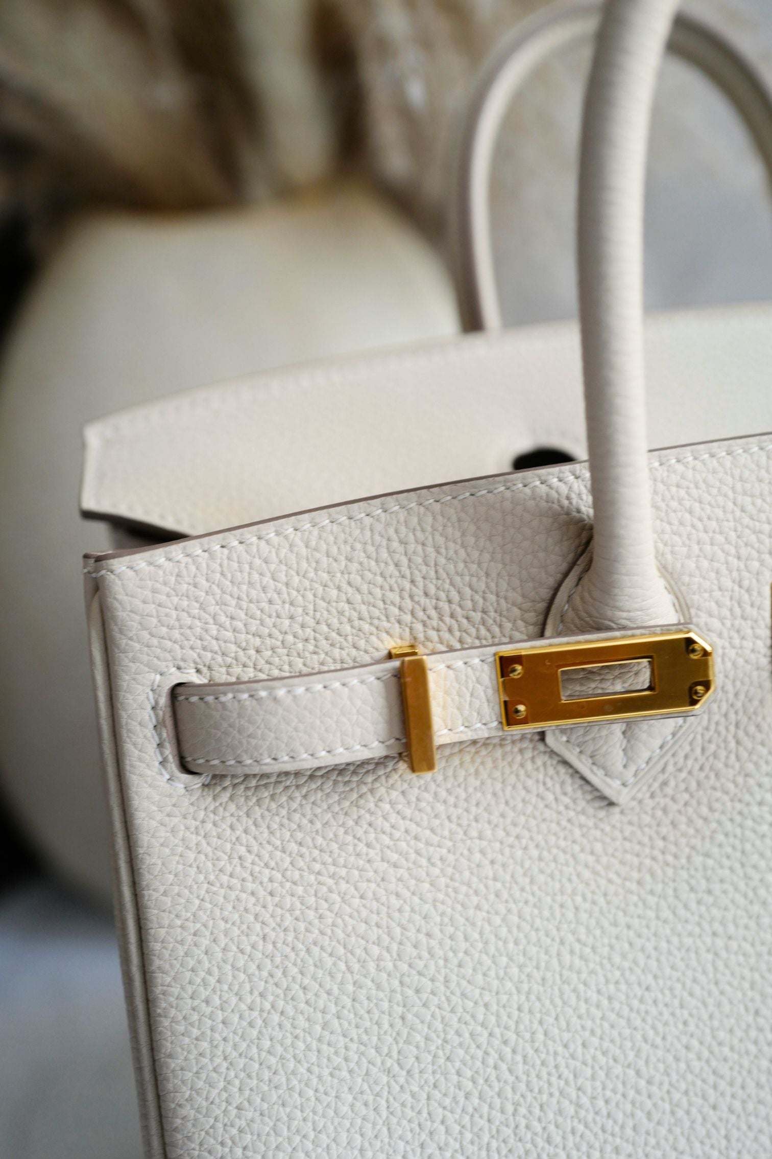 BNIB Hermes Birkin 25 Craie Togo Leather Gold Hardware G Stamp 2026