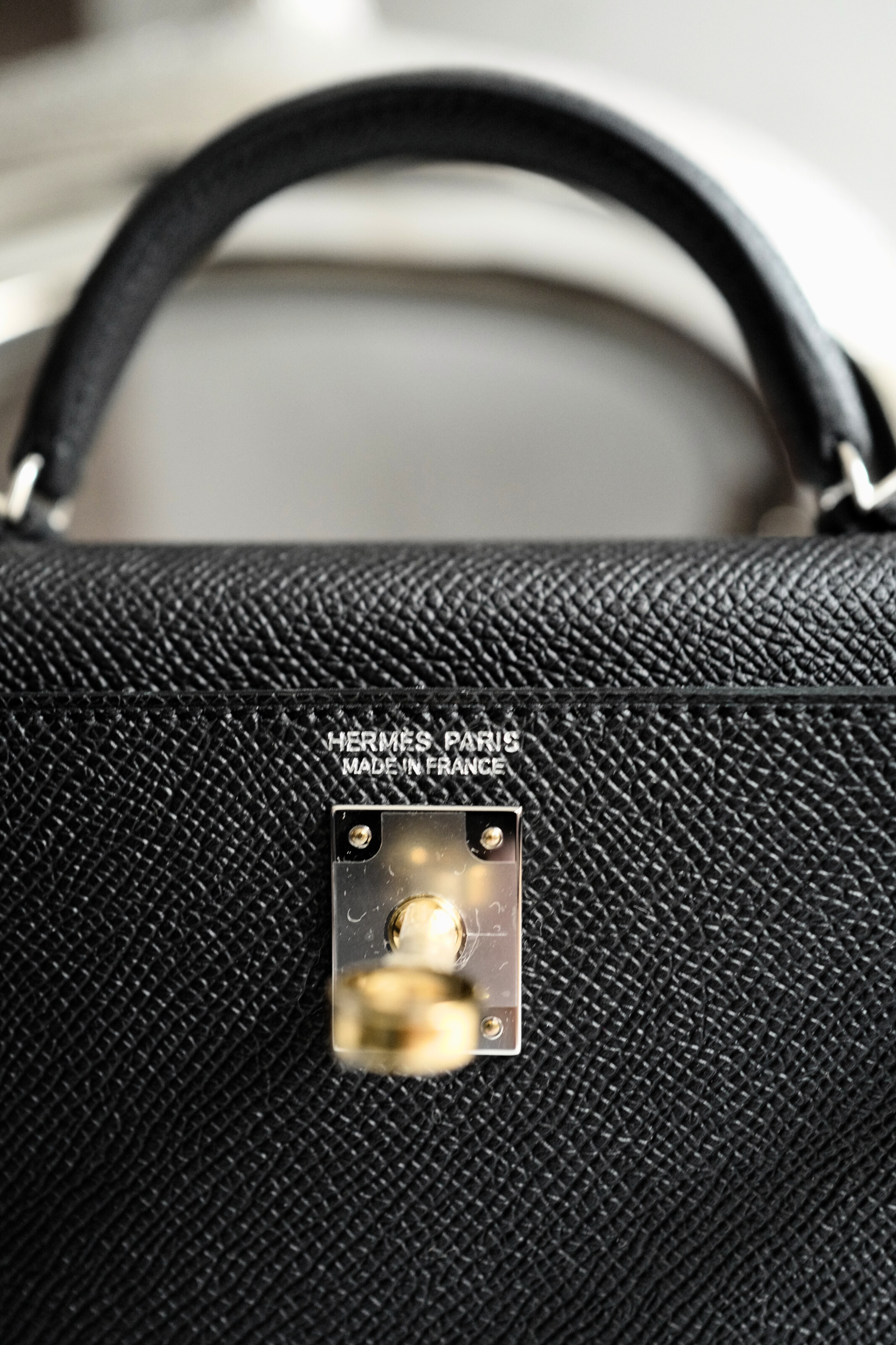 BNIB Hermes Mini Kelly Noir Black Epsom Electrum Hardware 2025