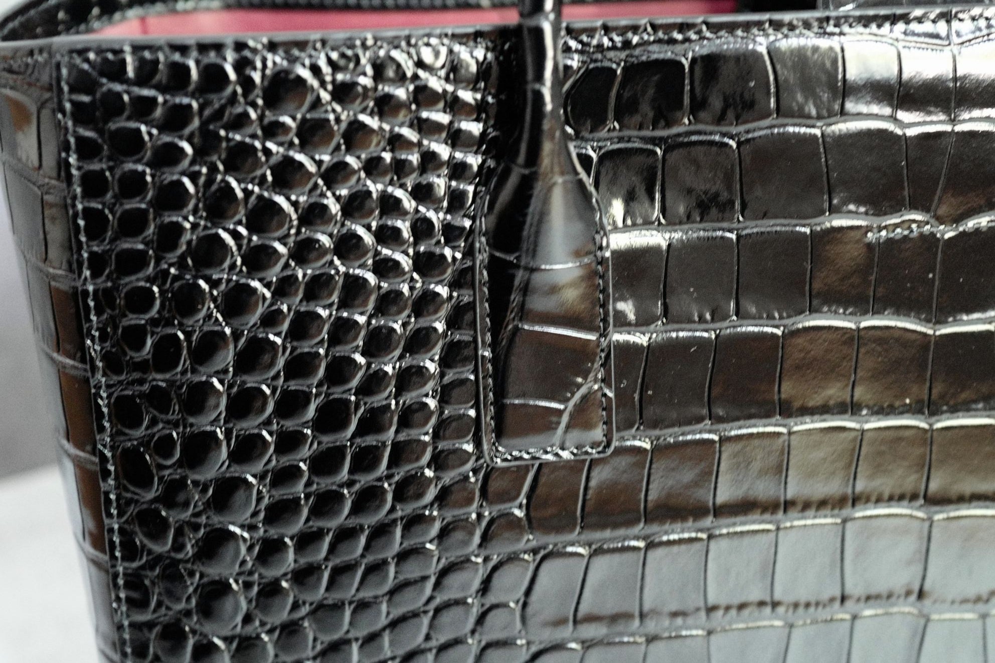 Chanel 26s Matthieu Blazy Small Shopping Bag Black Crocodile Embossed Calfskin Gold Hardware