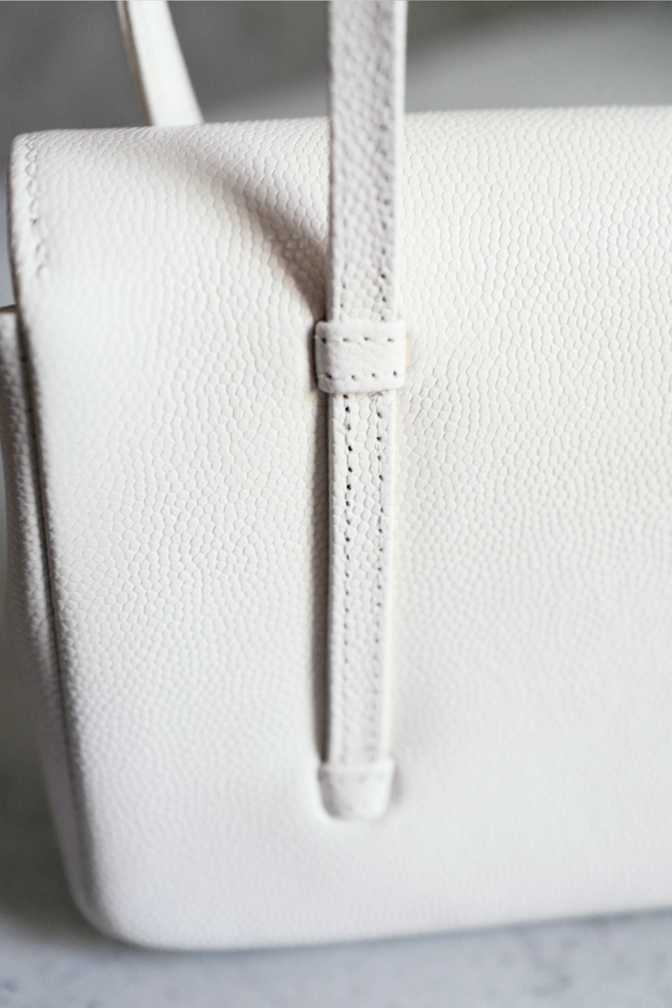 Chanel 26 Preppy Coco 17 Mini White Grained Shiny Calfskin Gold Hardware