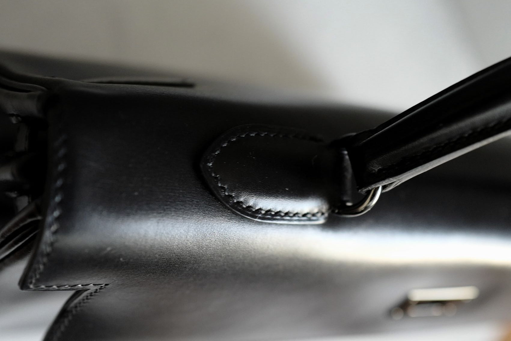 Hermès Kelly 35 So Black Box Calfskin with Black PVD Hardware Limited Edition