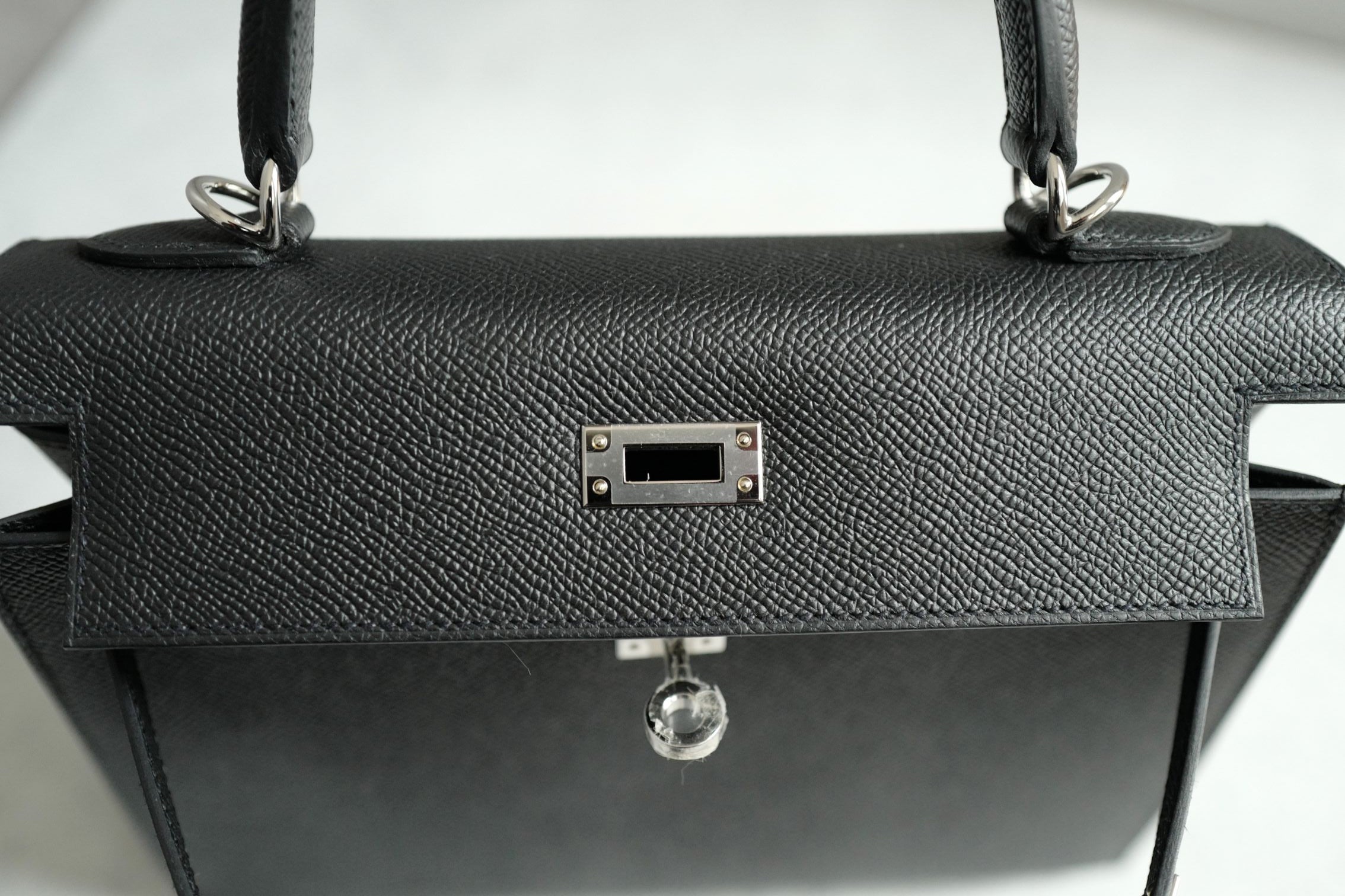 BNIB Hermes Kelly 25 Black Epsom Sellier Palladium Hardware Stamp G 2026