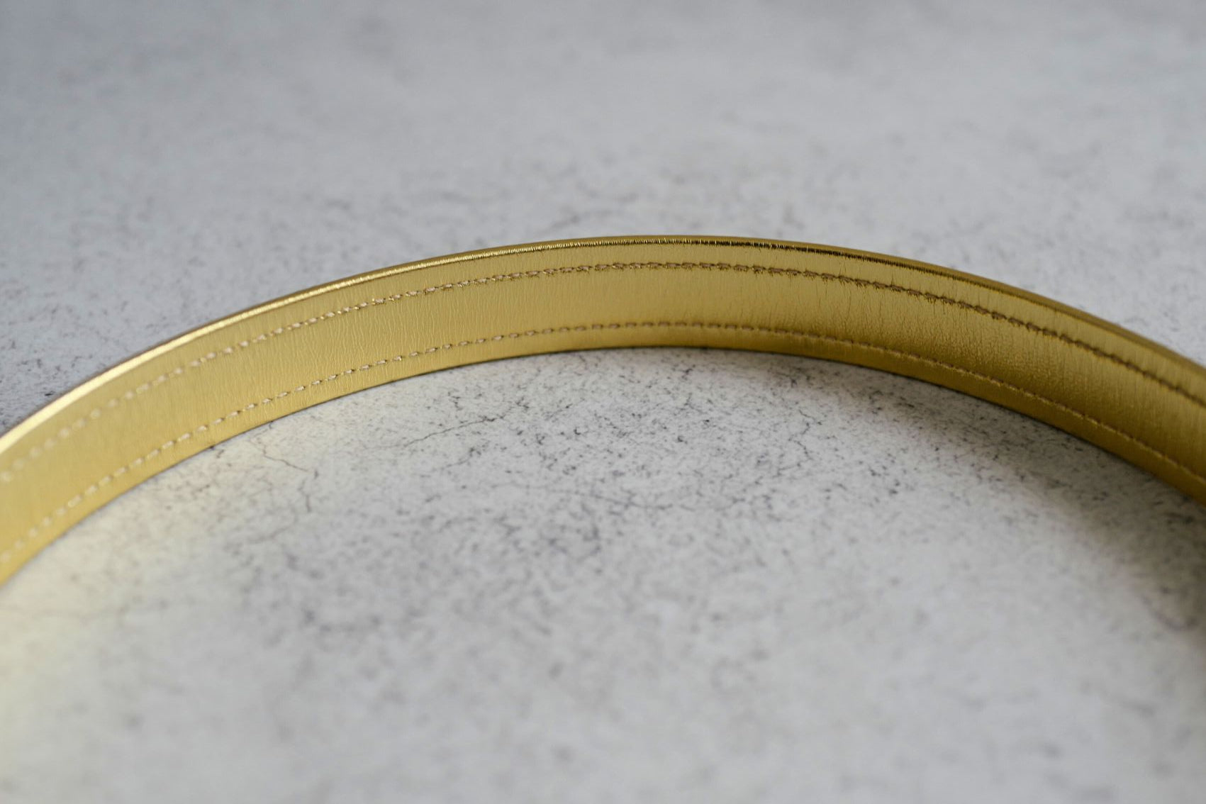 Chanel 24S Womens Leather Belt in Goatskin, Lambskin & Metal Black & Gold 80