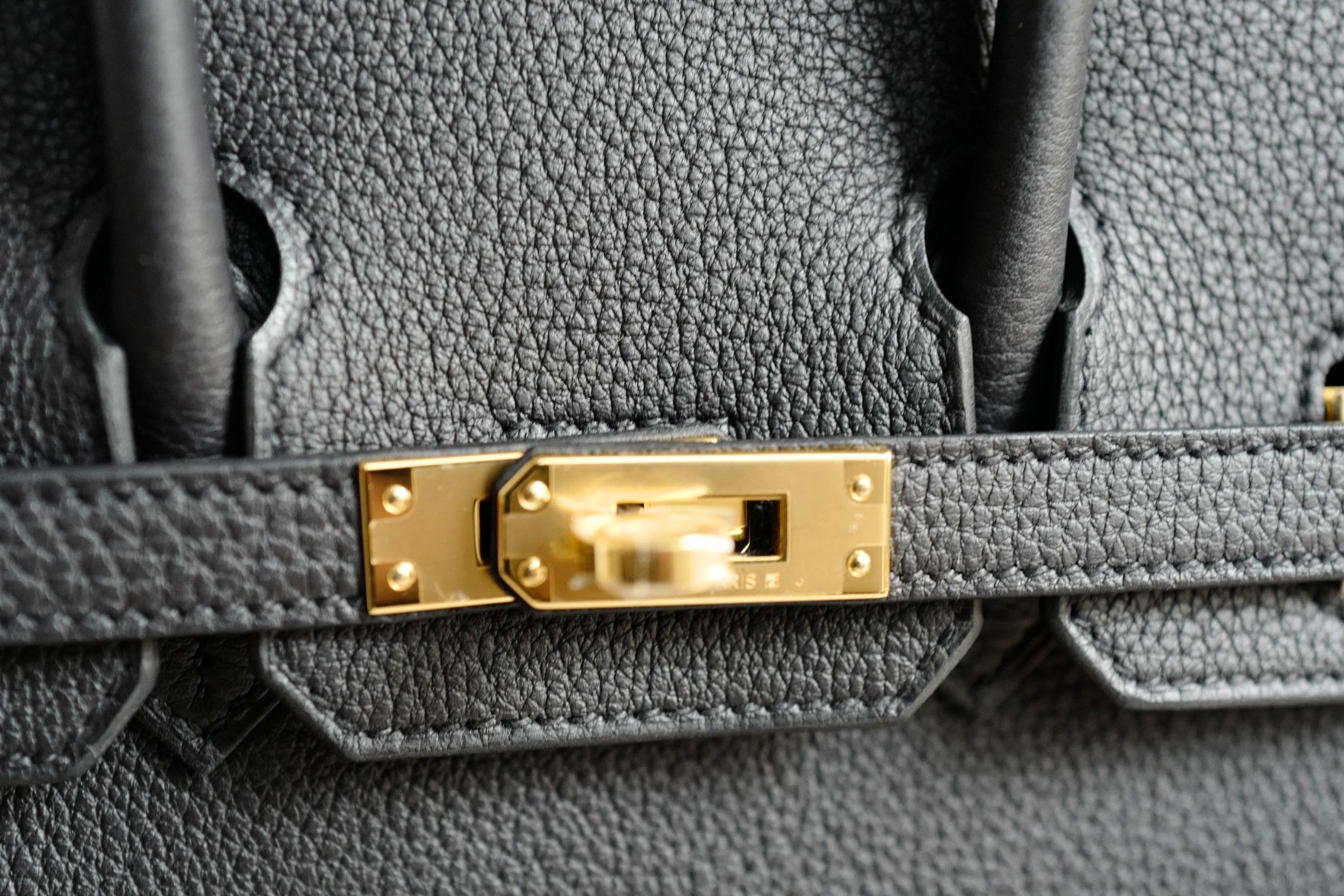 New Hermès Birkin 25 Black Togo Leather Gold Hardware