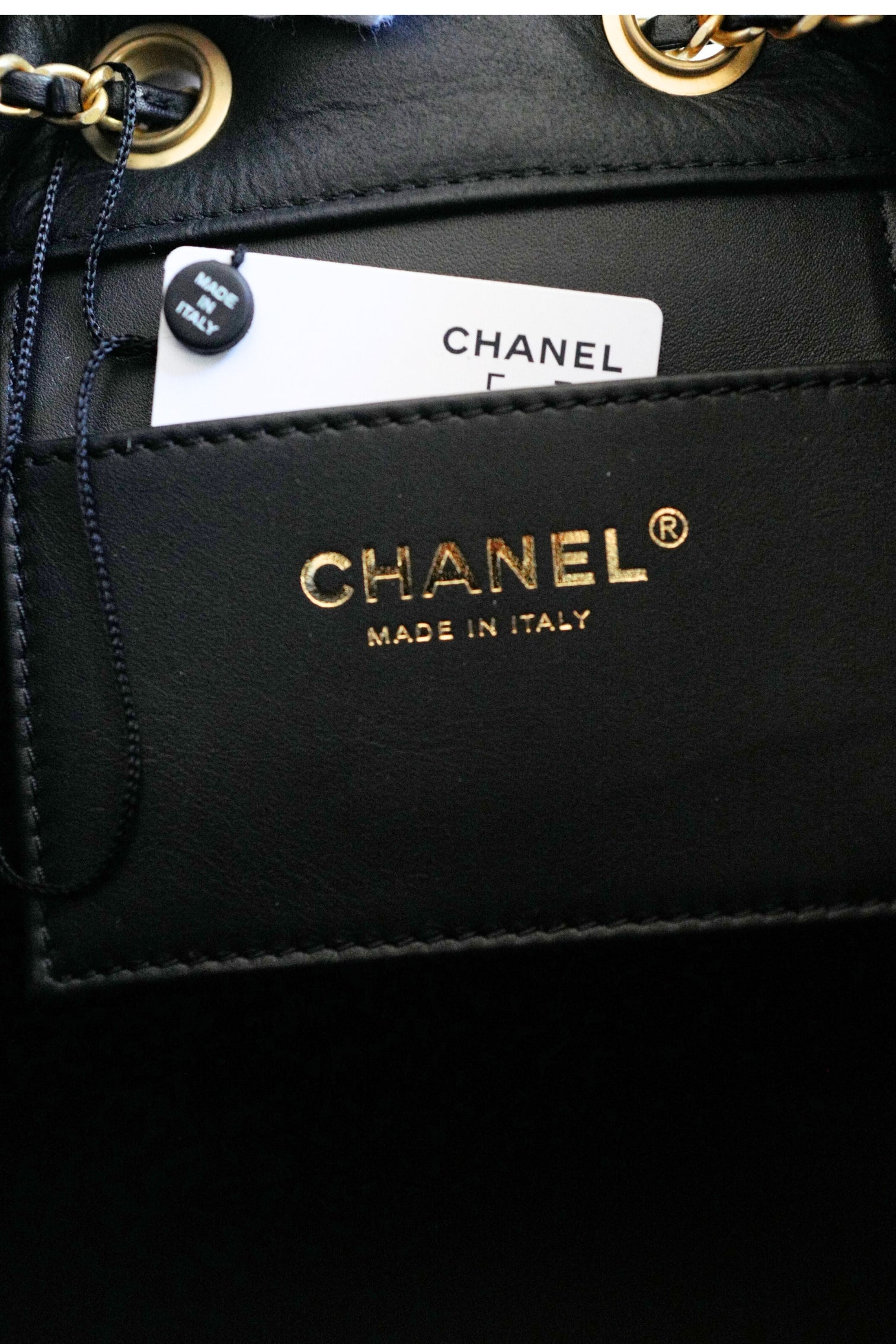 Chanel 25K Small Hobo Bag in Black Shearling and Calfskin Leather Gold Hardware