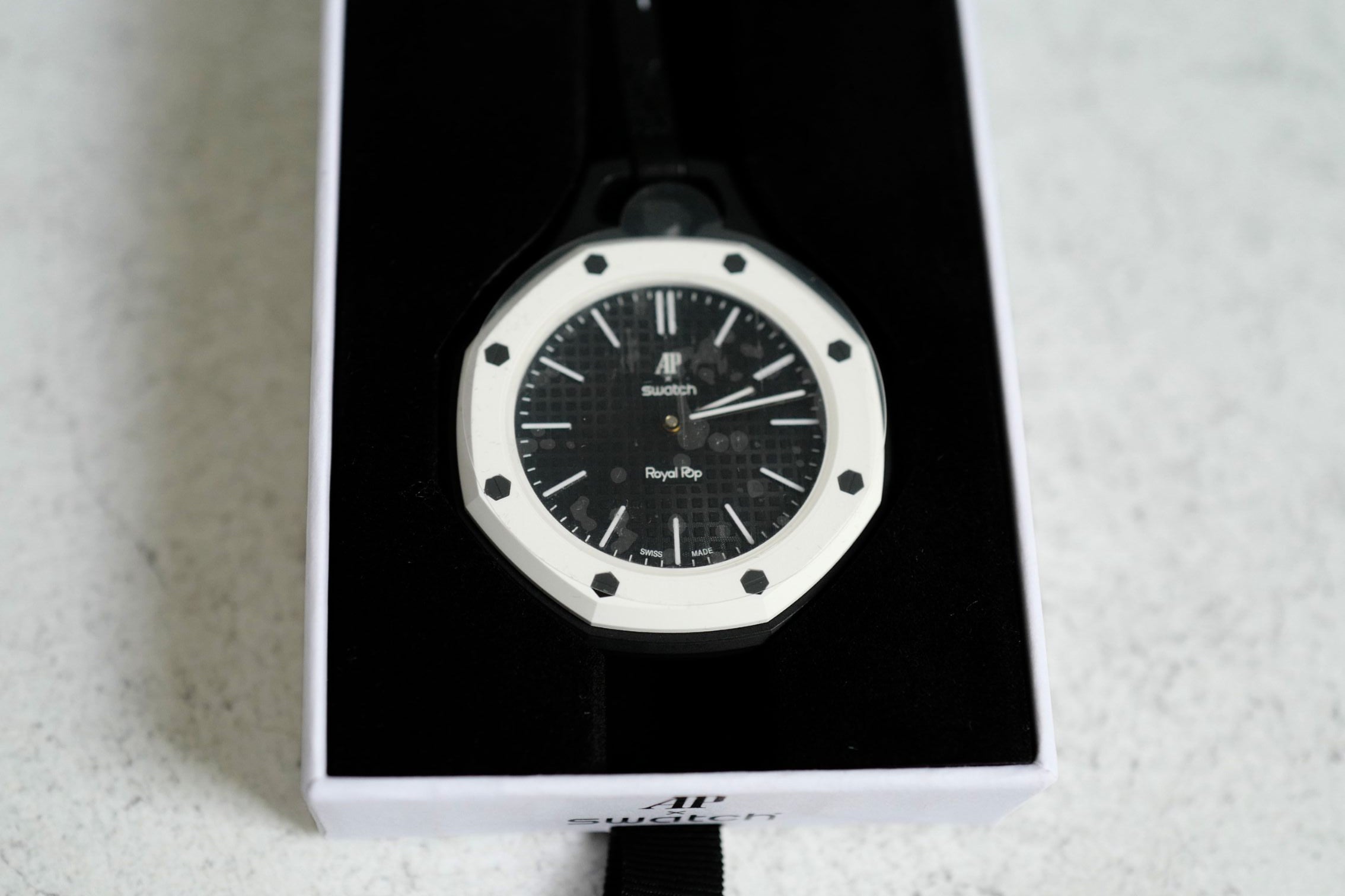 Audemars Piguet x Swatch Royal Pop Panda Black White Mechanical Watch