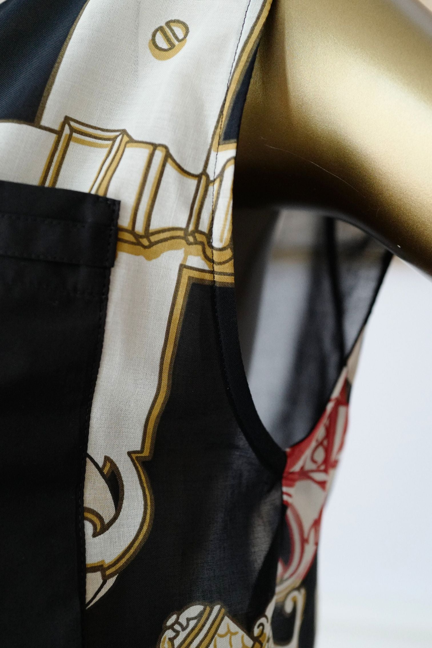 NEW Hermès “Ferronnerie Remix” Sleeveless Beach Shirt Cotton Voile Size 36