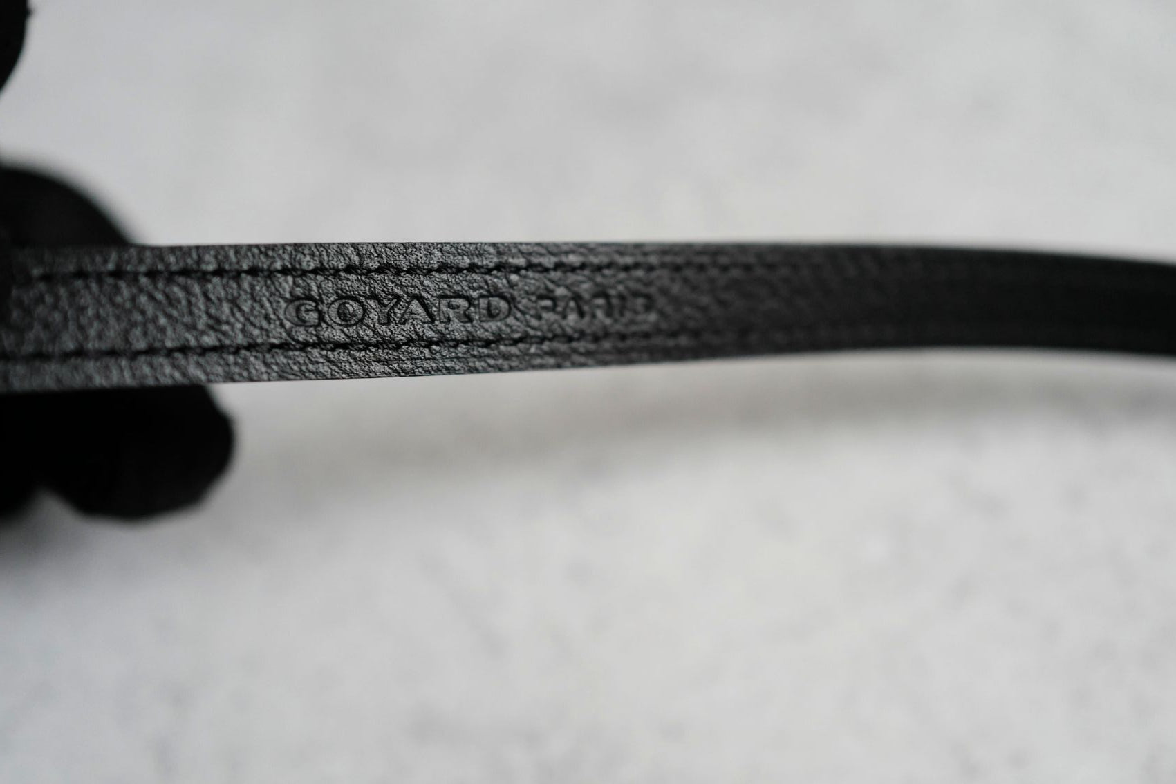 NEW Goyard Saigon Souple Mini Bag in Black Palladium HW with Beech Handle