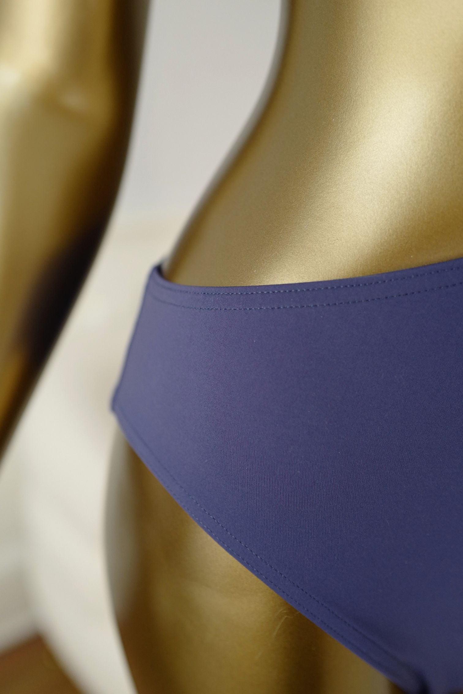 NEW Hermes Hailey Swimsuit Bleu Roi Plain Jersey Size 38